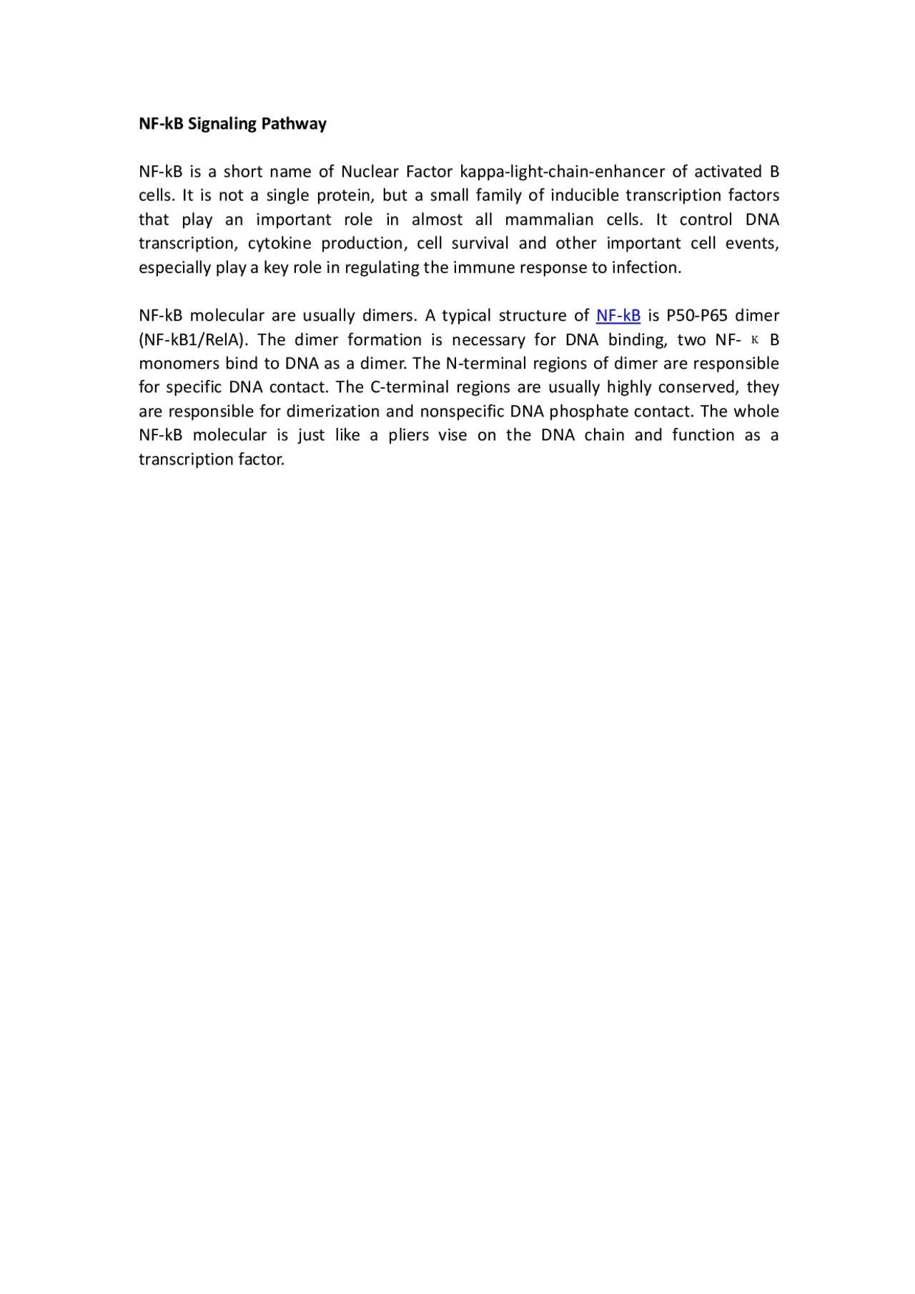 NF-kB Signaling Pathway - Docsity