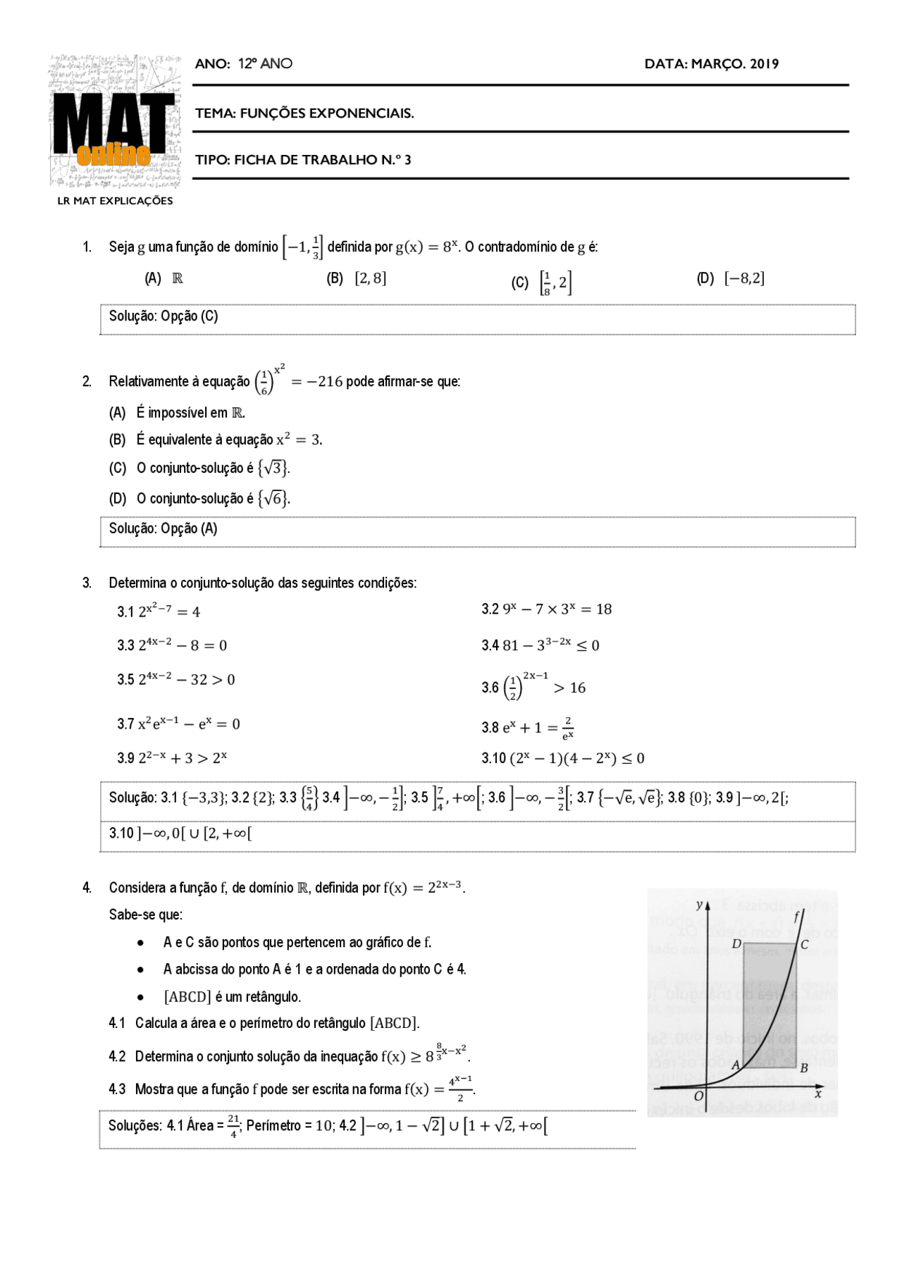 Equacoes Exponencias Docsity