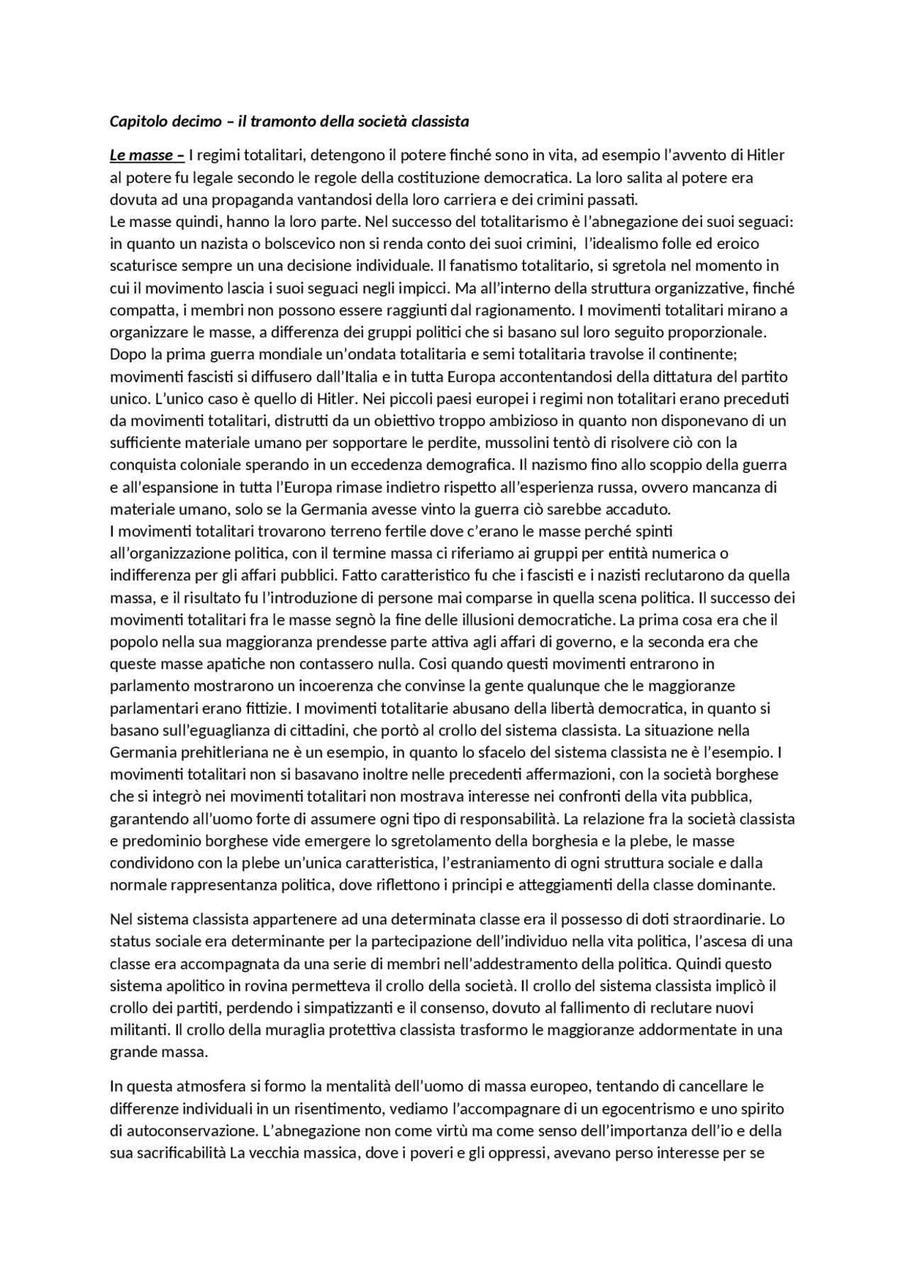 Le origini del totalitarismo pt 3 - Docsity