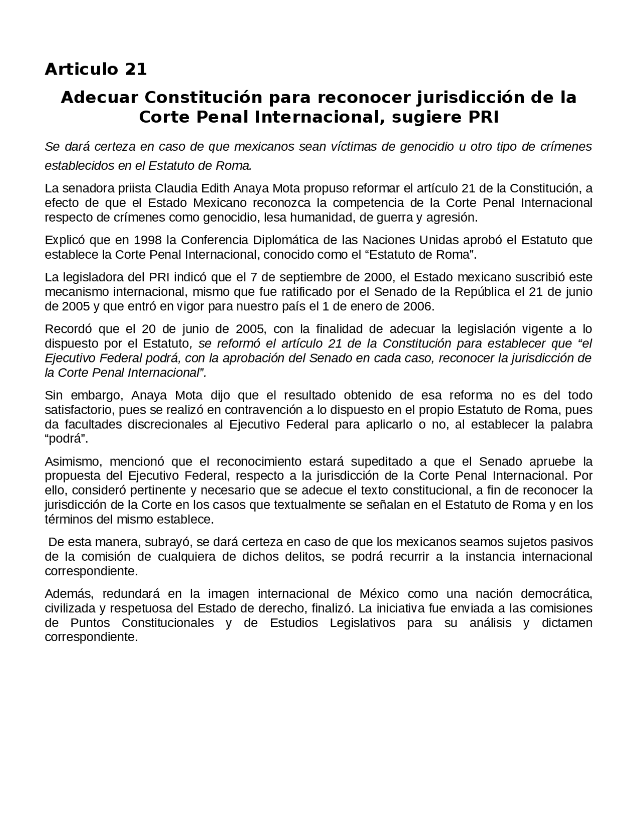 Articulos 21 Al 29 De La Constitucion Mexicana Docsity
