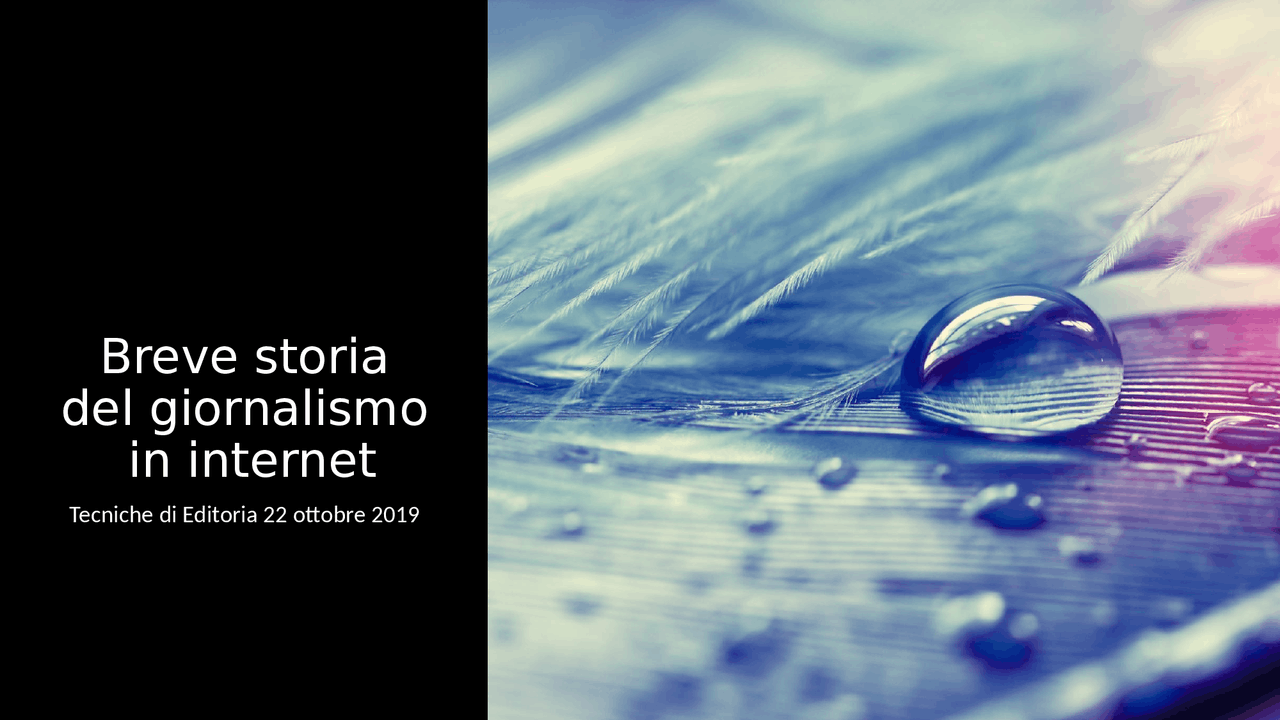 Editoria e giornalismo | Slide di Storia del Giornalismo | Docsity