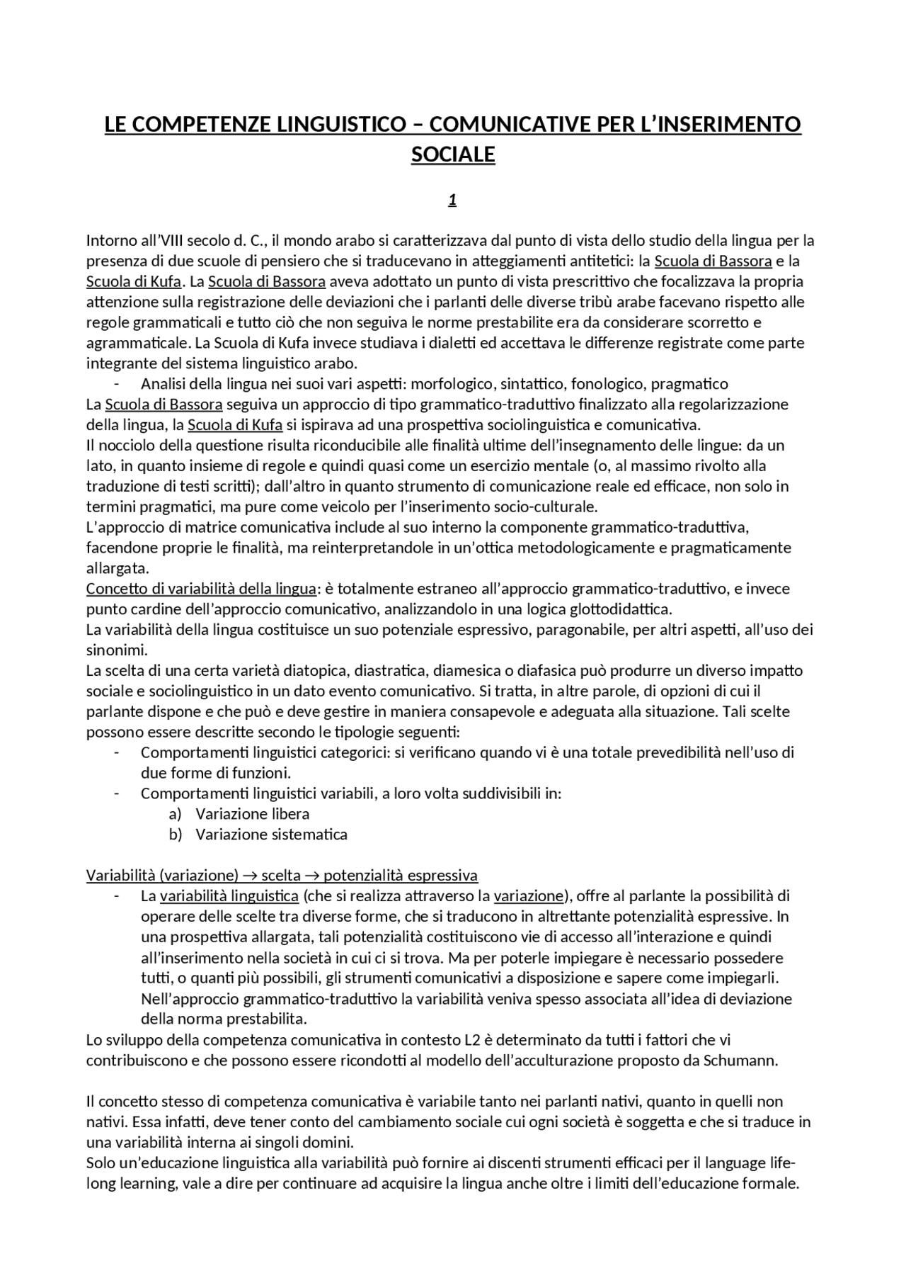 Le competenze Docsity Le competenze Docsity