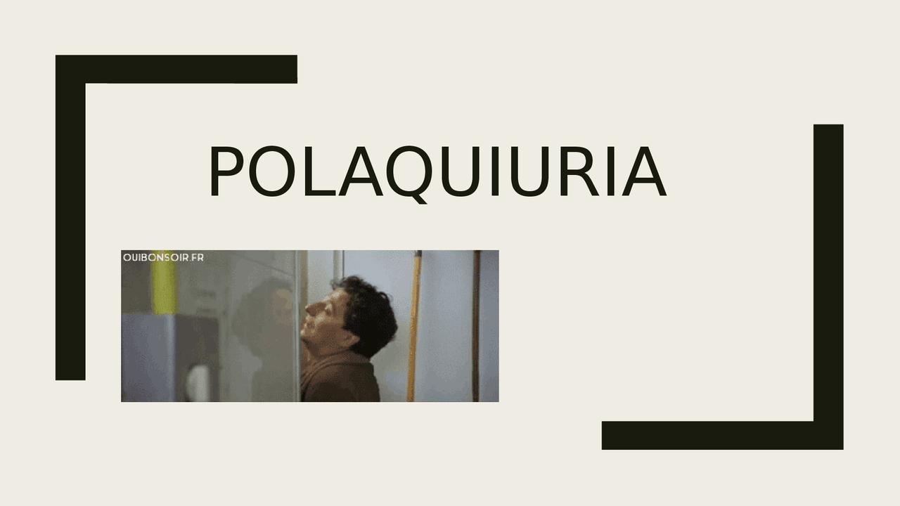 POLAQUIURIA, SIGNO URINARIO Diapositivas de Patología Docsity