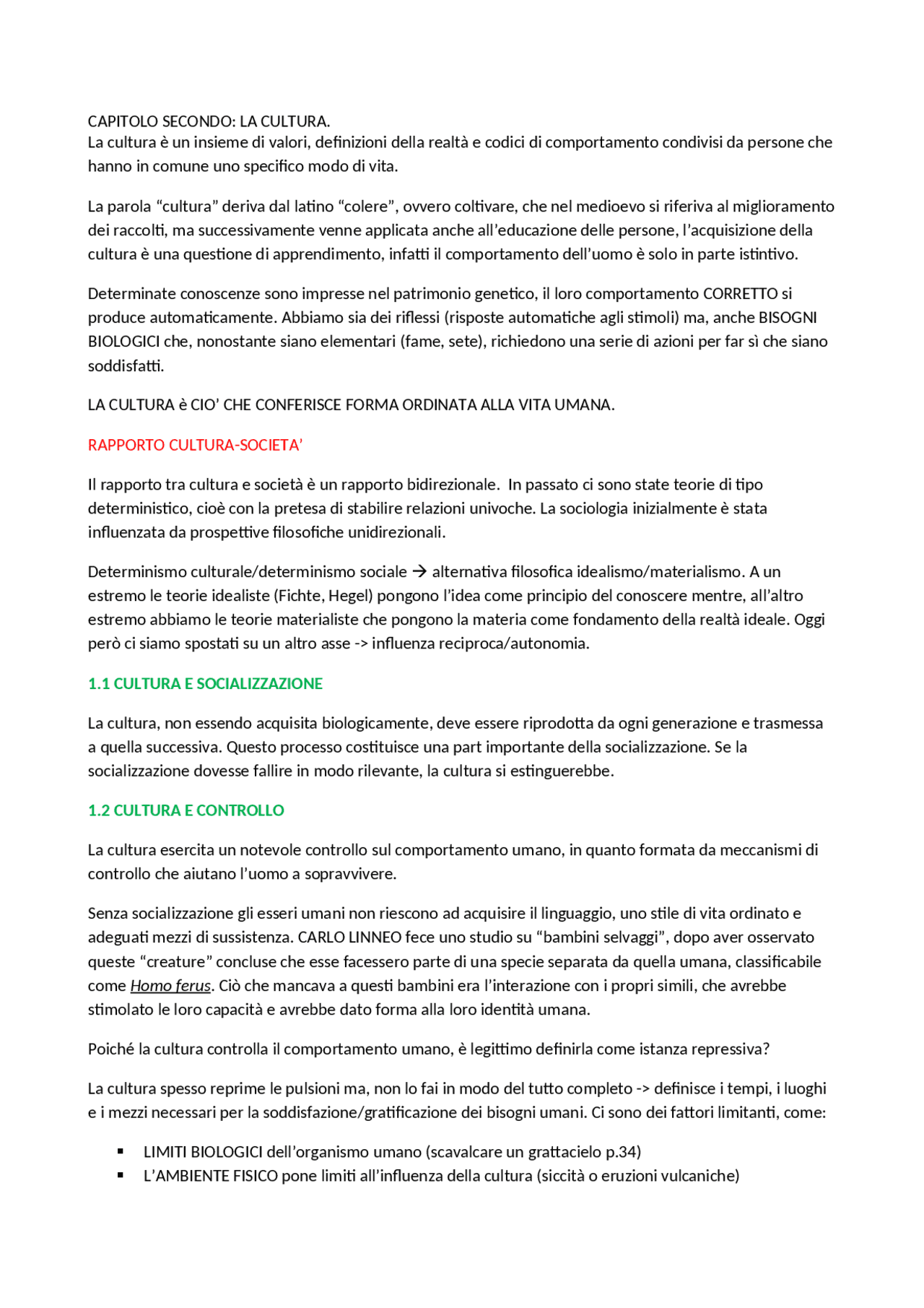 Appunti Istituzioni Di Sociologia Primo Anno Docsity