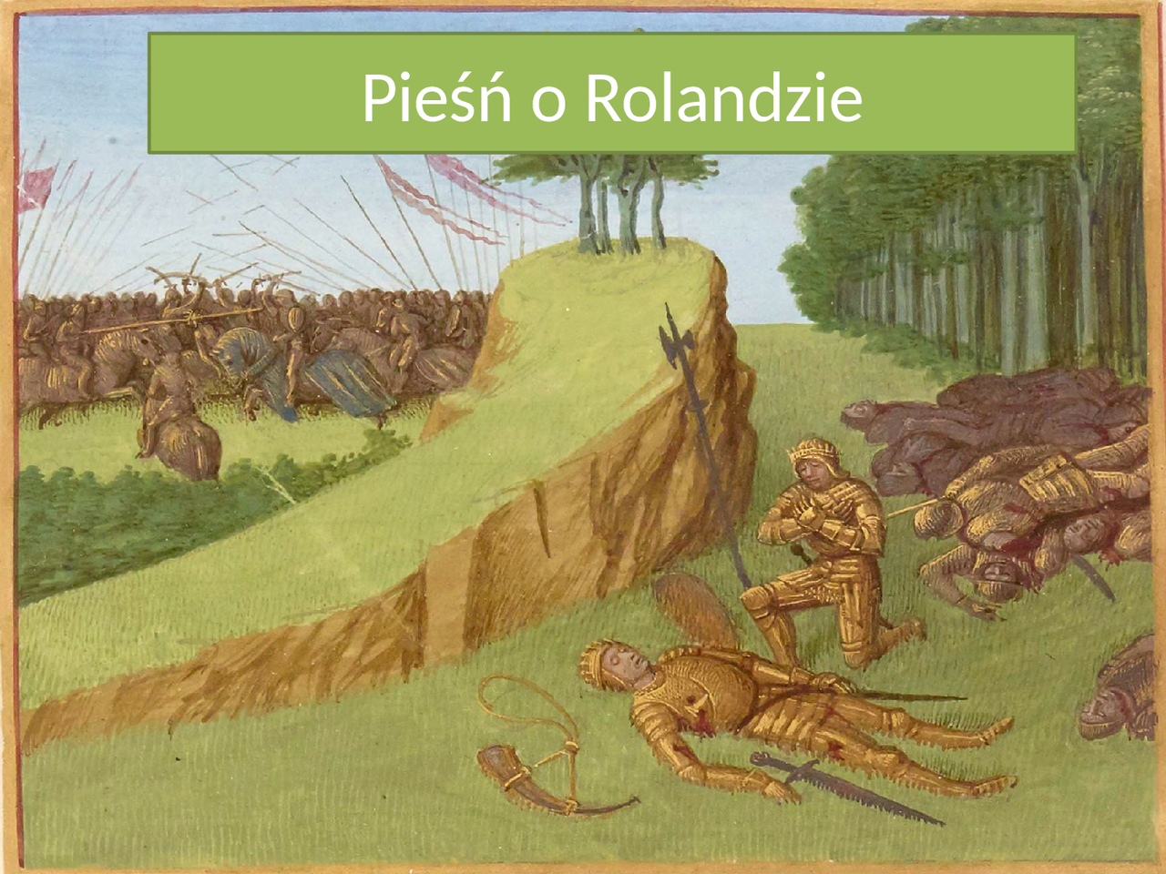 Pieśń o Rolandzie - prezentacja | Prezentacje Język polski | Docsity