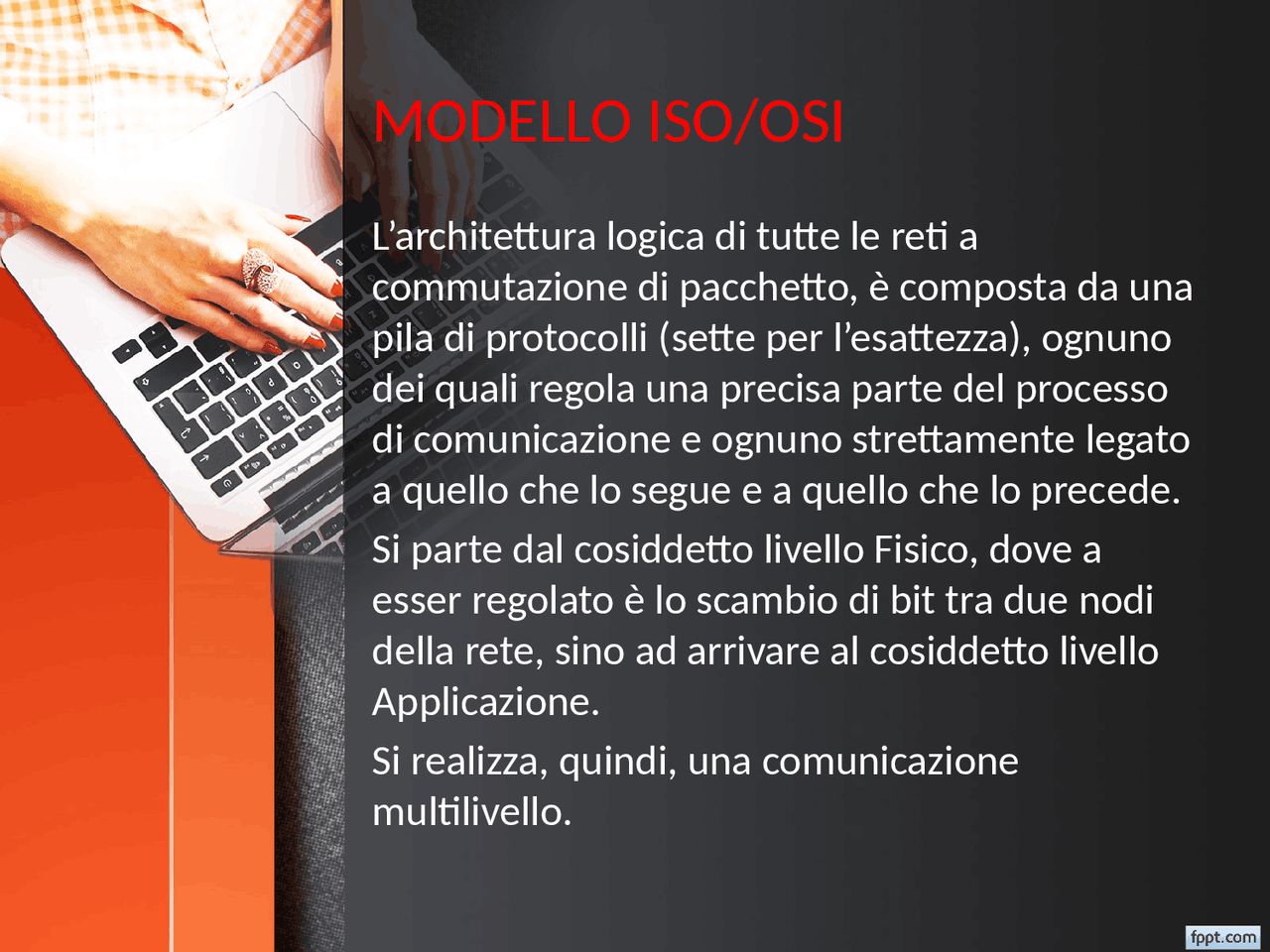 Modello iso/osi e mezzi trasmissivi | Slide di Informatica | Docsity