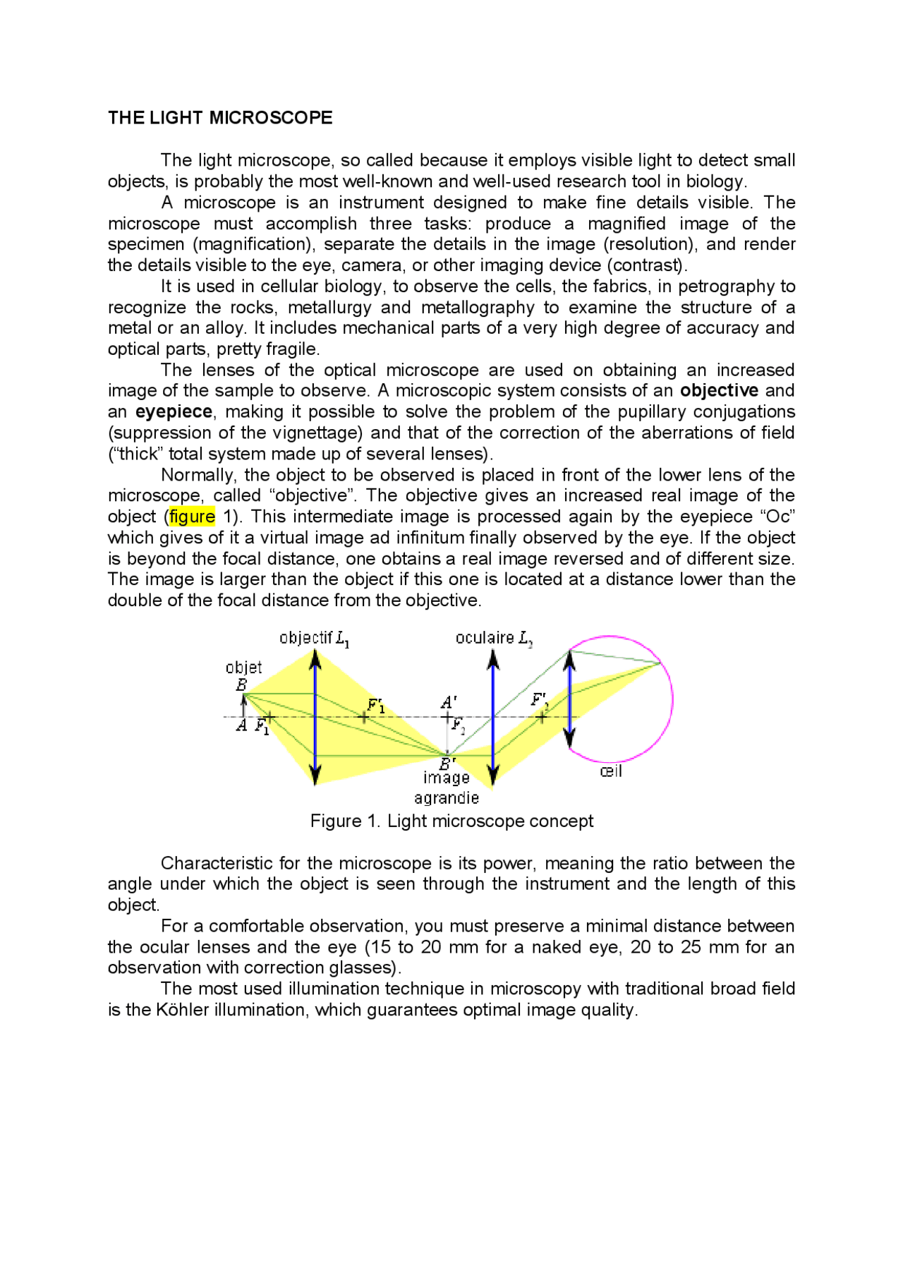 Light microscope, types of light microscopes | Lecture notes Medicine ...
