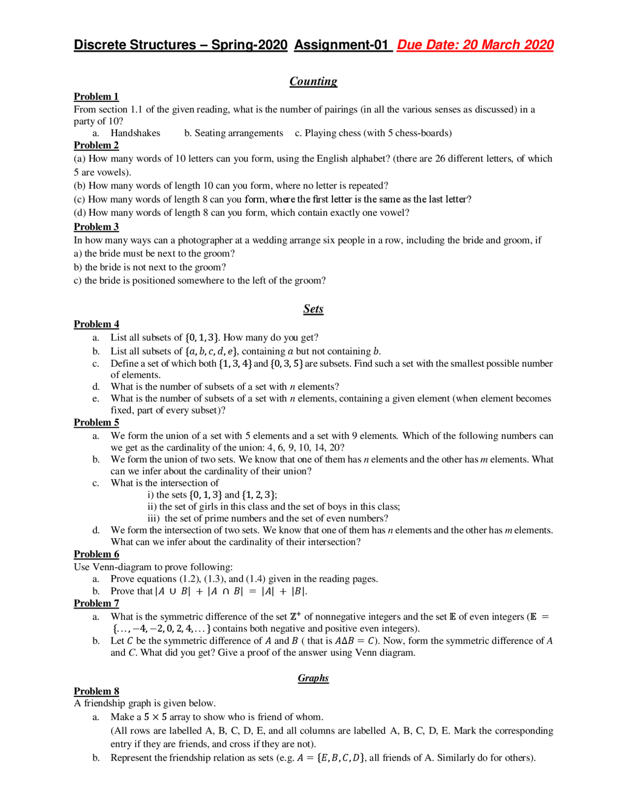 Computer science questions - Docsity