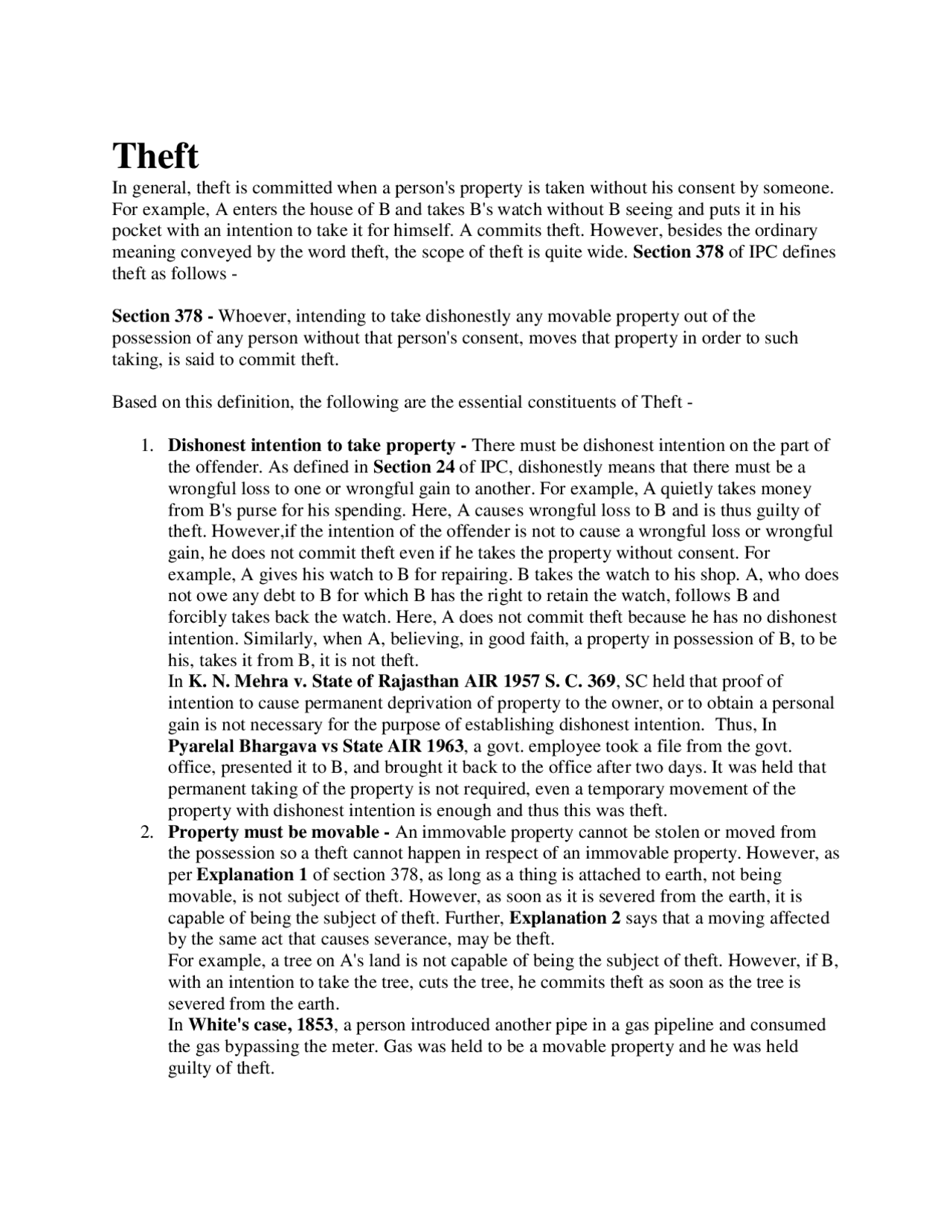 Extortion as an Important Topic - Docsity