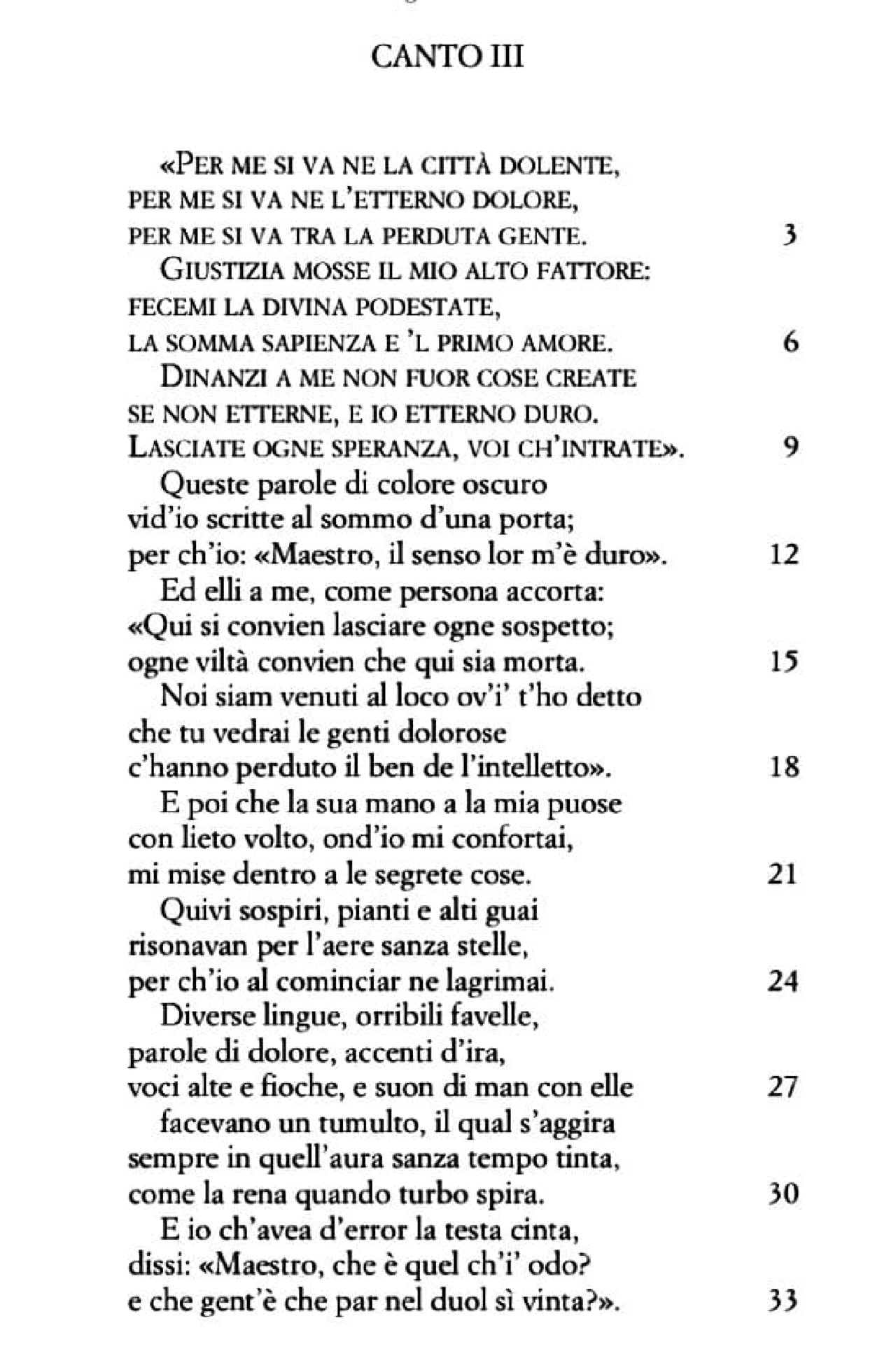 Testo del canto 3° Dante Inferno Divina Commedia Appunti di Letteratura Italiana Docsity Testo del canto 3° Dante Inferno Divina Commedia Appunti di Letteratura Italiana Docsity