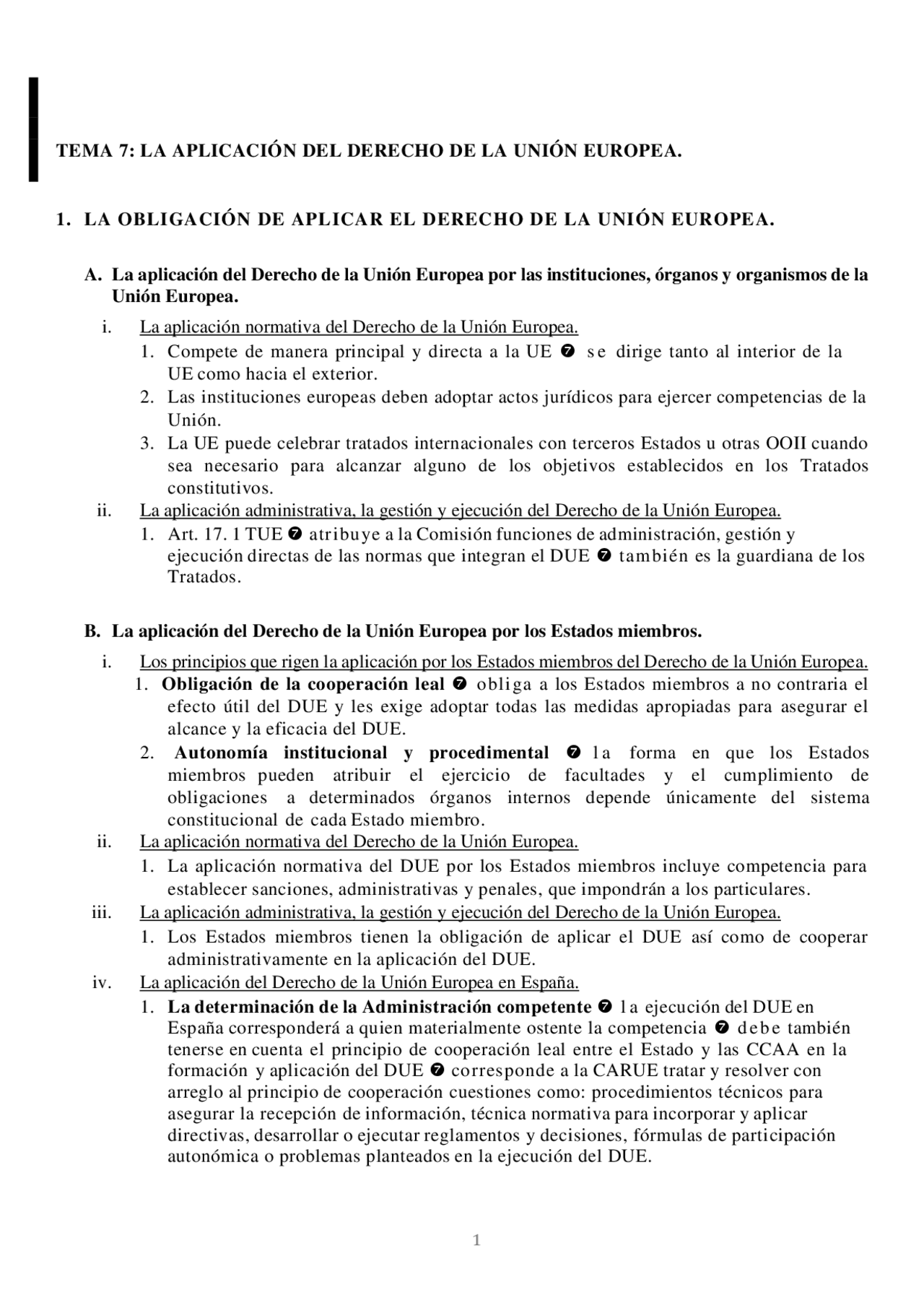 RESUMEN TEMA 7 INSTITUCIONES DE LA UNIÓN EUROPEA - Docsity