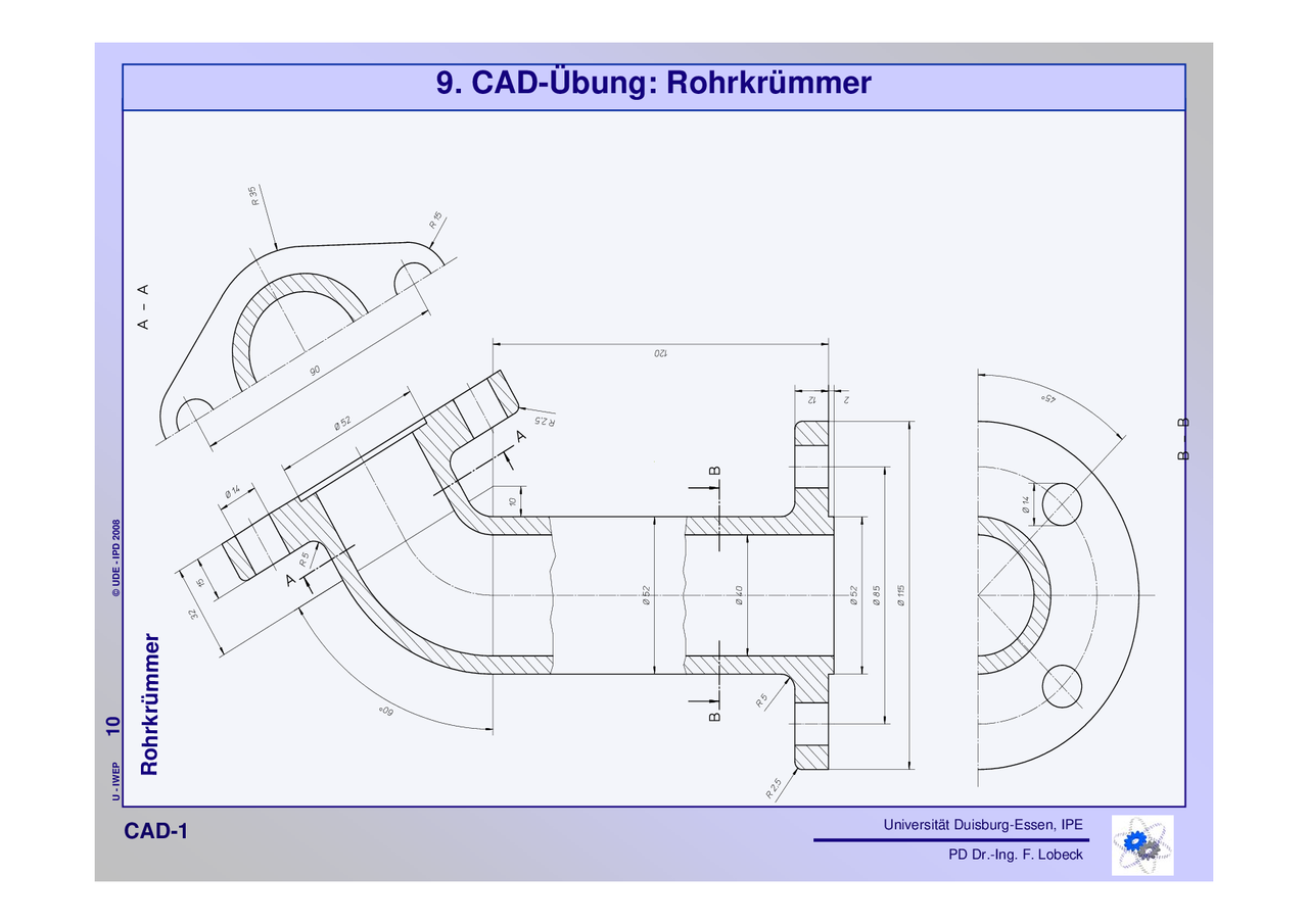 CAD bung Rohrkr mmer bungen Darstellungslehre CAD Docsity cad-bung-rohrkr-mmer-bungen-darstellungslehre-cad-docsity