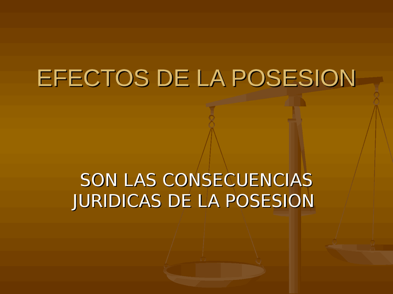 EFECTOS DE LA POSESION | Apuntes de Derecho Civil | Docsity