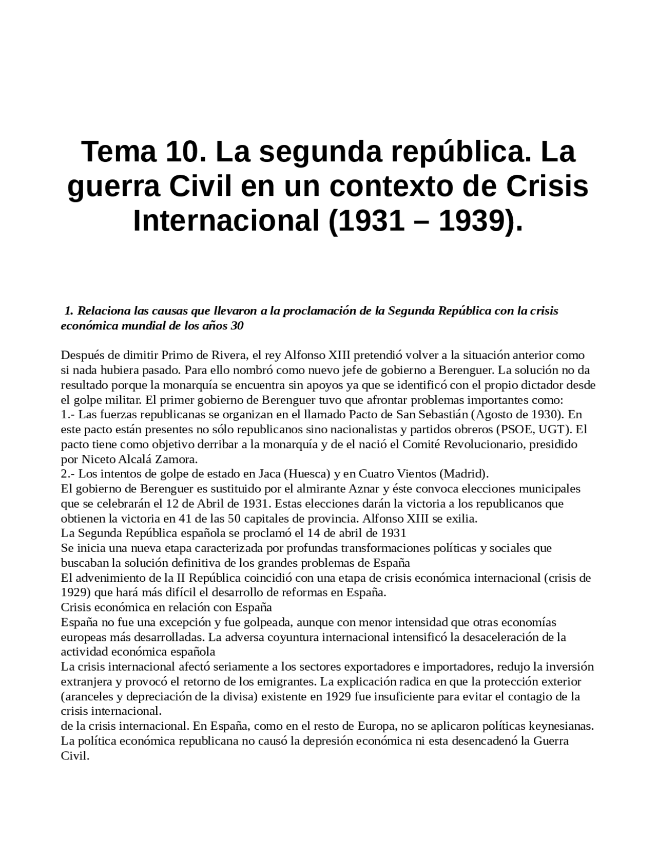 Bloque 10 Historia de España Preguntas Resueltas Docsity Bloque 10 Historia de España Preguntas Resueltas Docsity