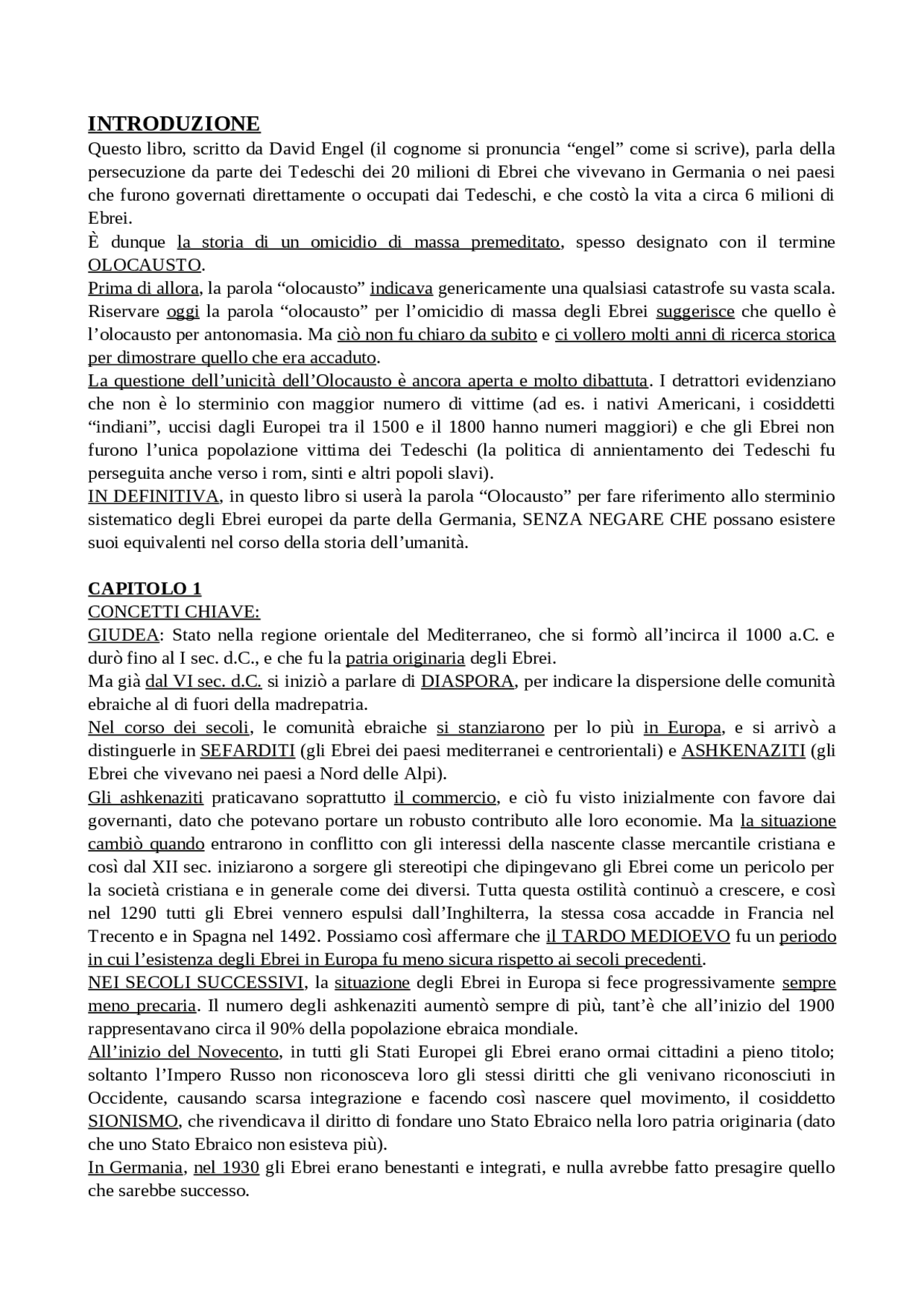 David Engel L'Olocausto Docsity