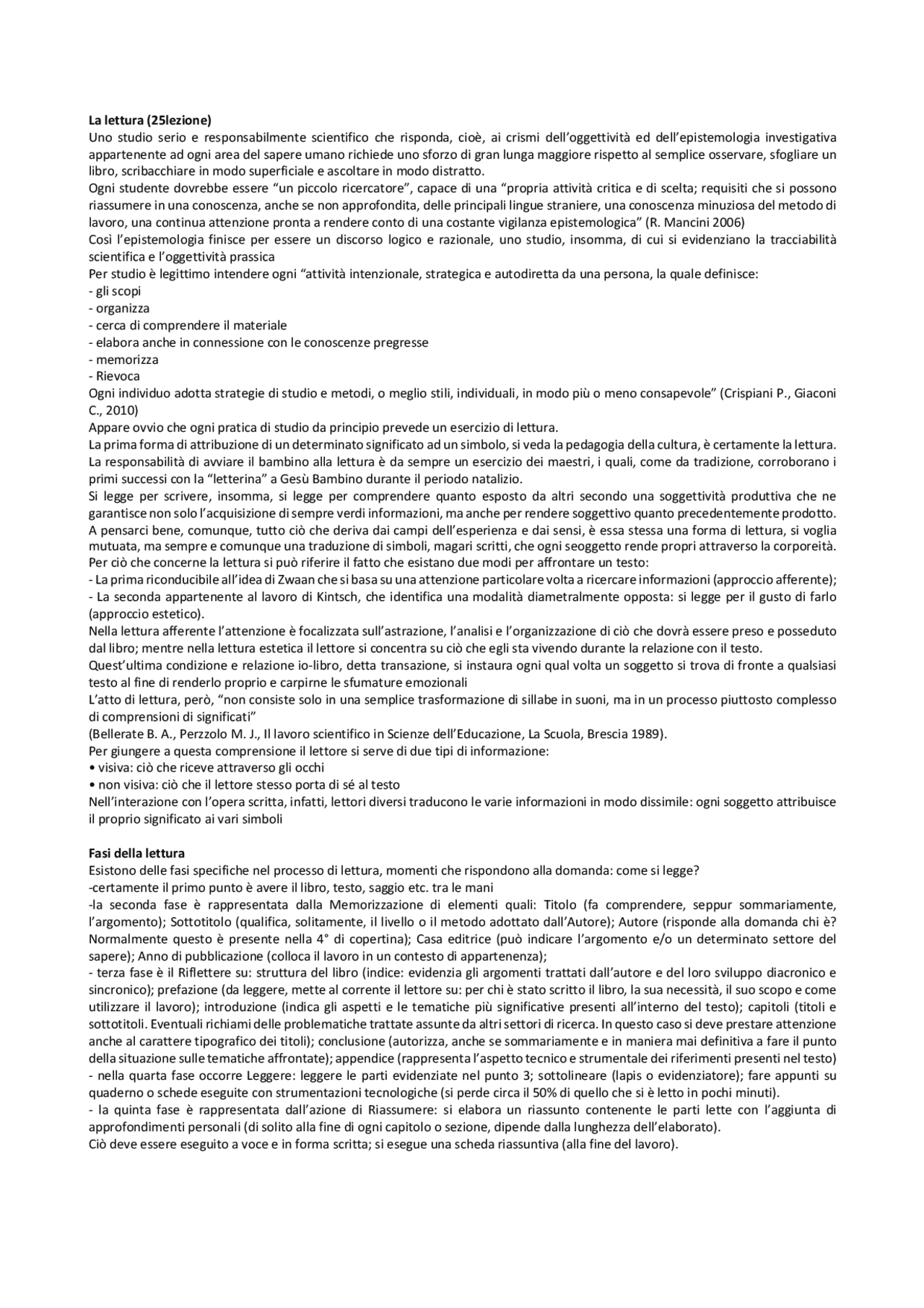 Appunti pedagogia generale - Docsity