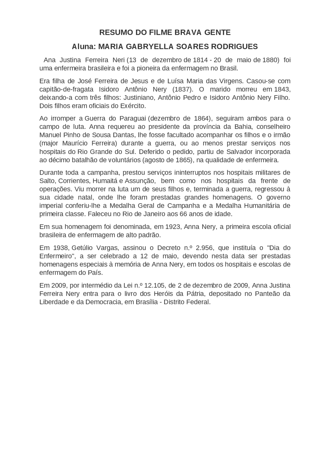 Resumos Da Historia Da Enfermagem Docsity