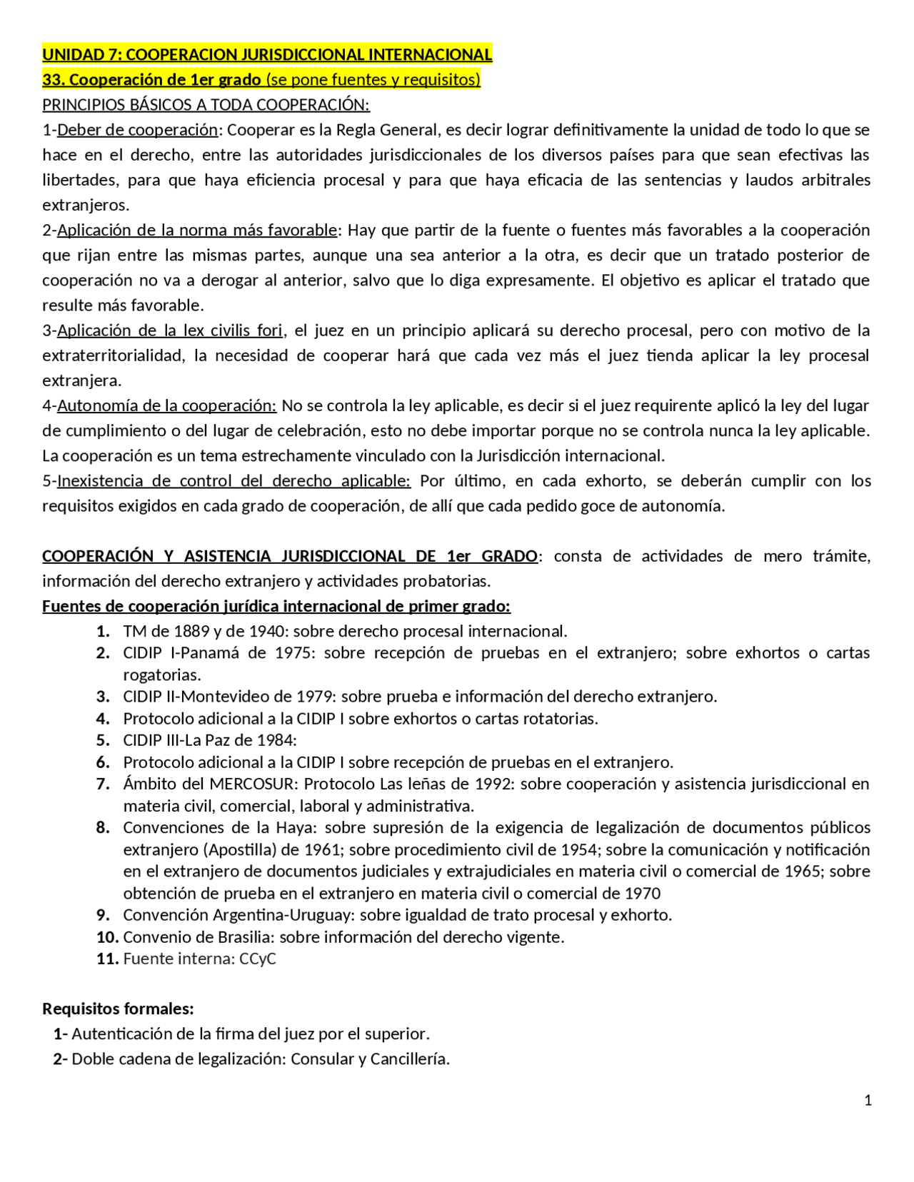 resumen del libro de derecho internacional y clases | Apuntes de ...