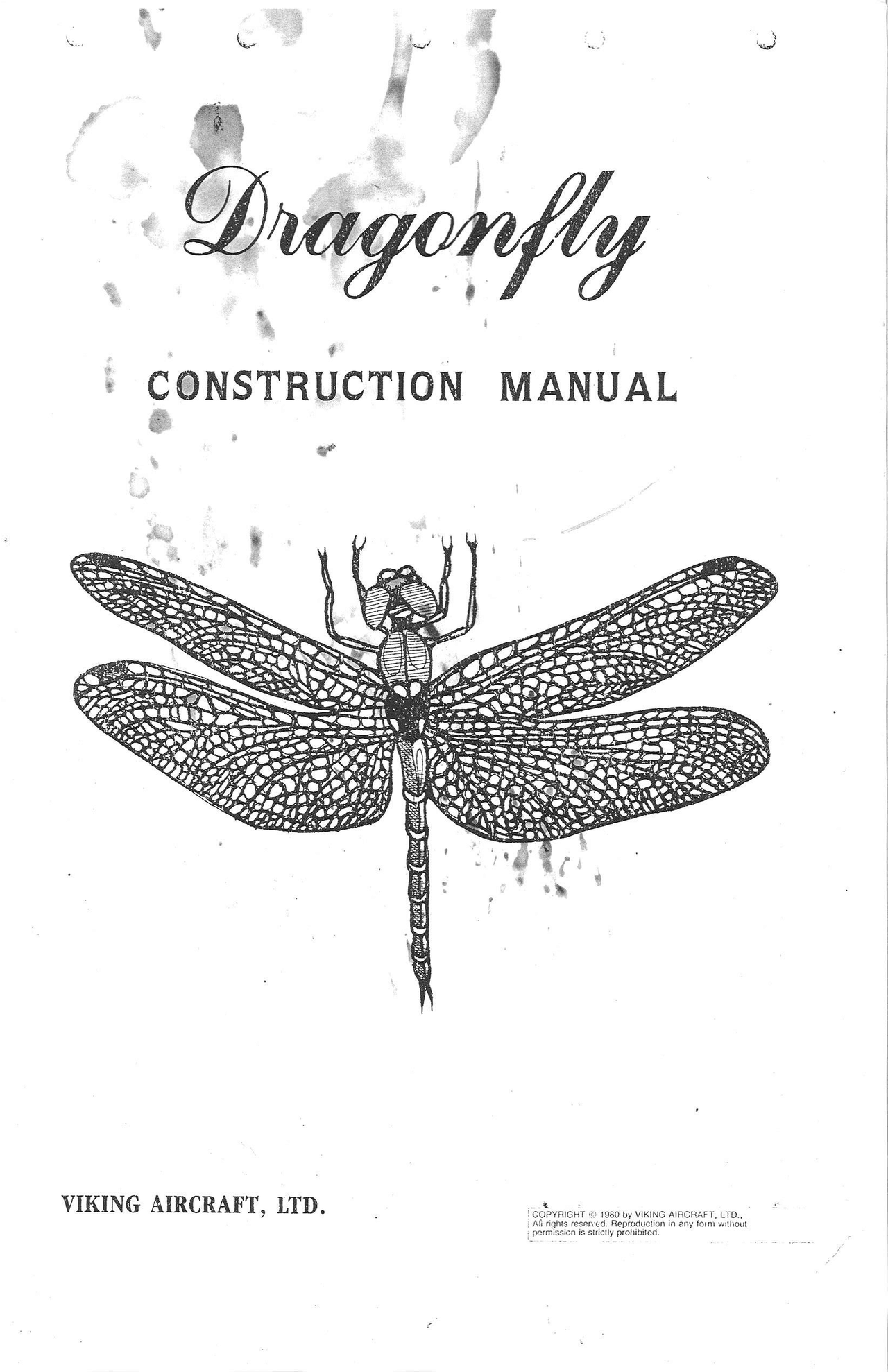 Dragonfly Kit.pdf Dragonfly airplane building manual - 1 - Docsity