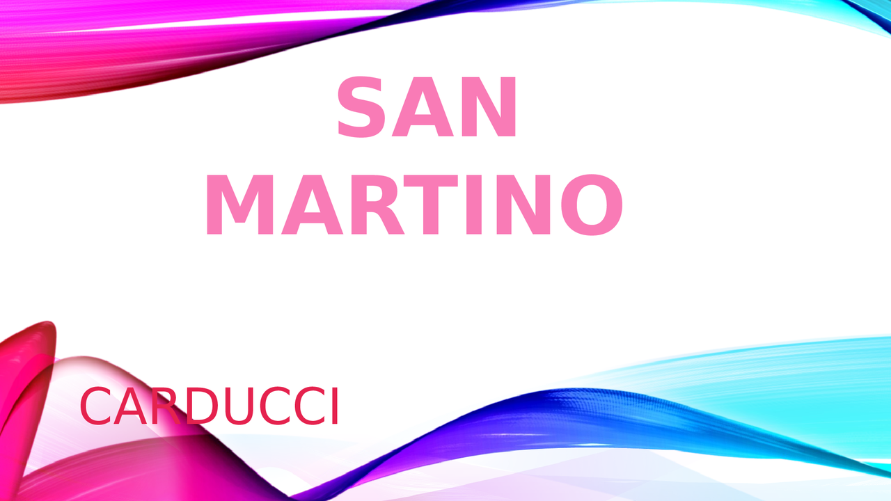 Poesia san martino di Carducci | Appunti di Italiano | Docsity