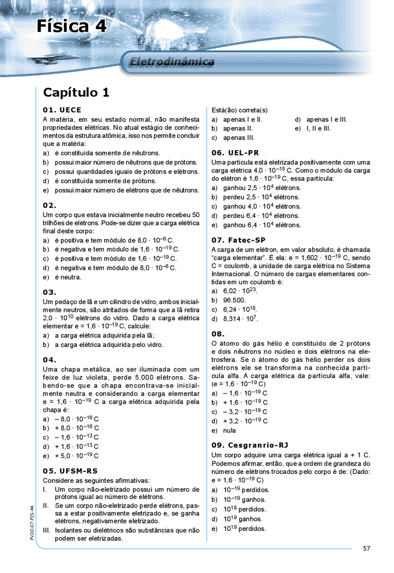 Questoes De Eletrodinamica Docsity