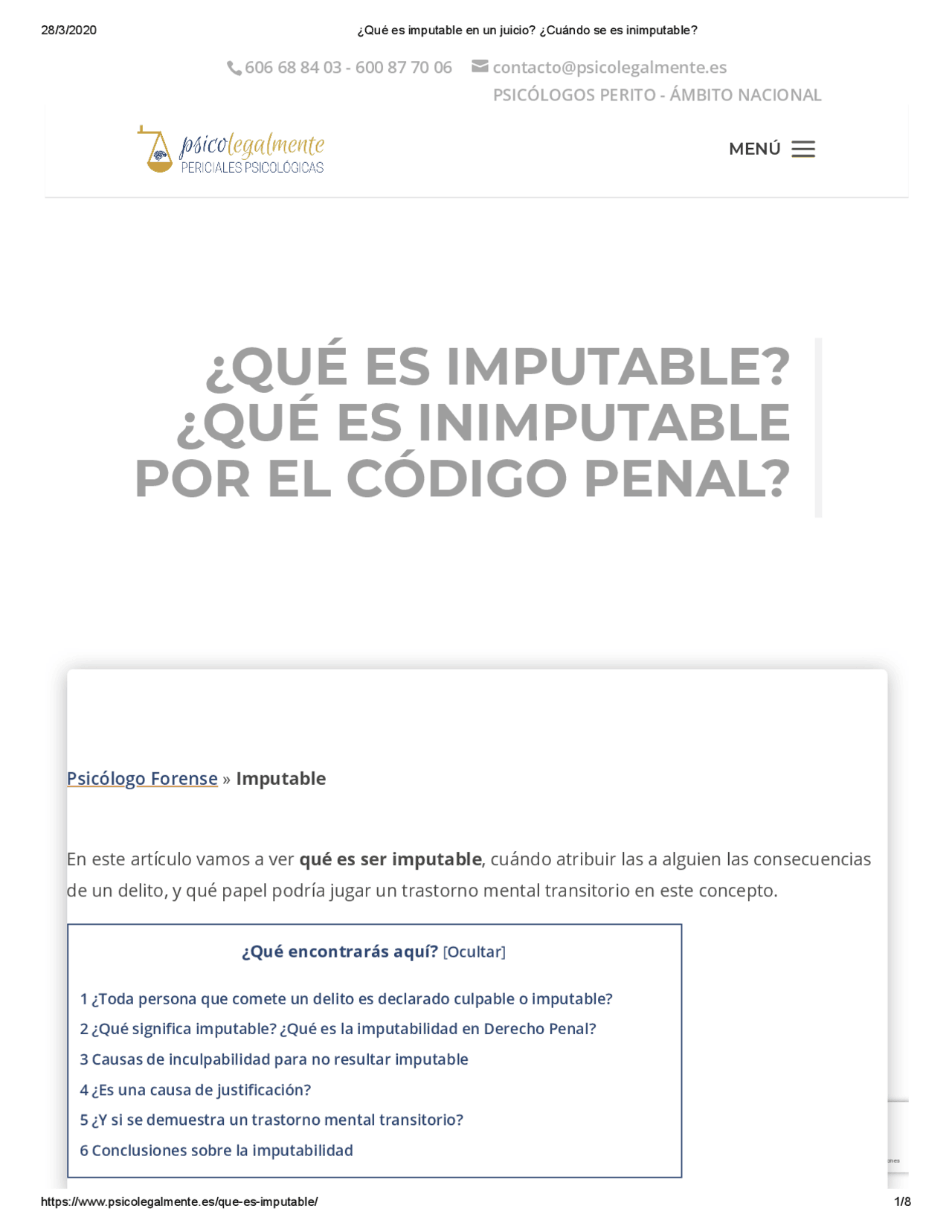 ¿Qué es imputable en un juicio_ ¿Cuándo se es inimputable_.pdf - Docsity