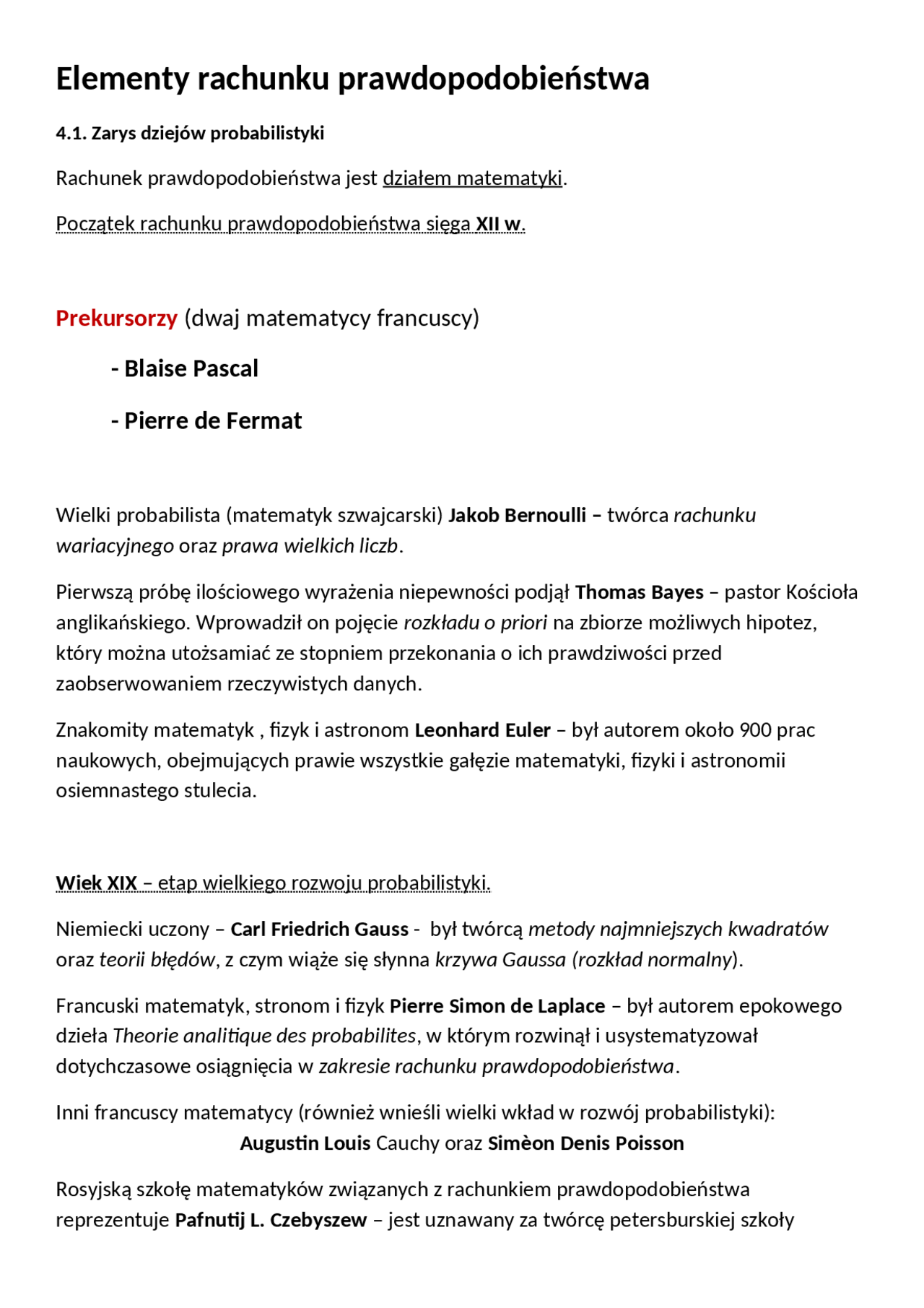 Elementy statystyki opisowej - teoria | Notatki Statystyka, statystyka