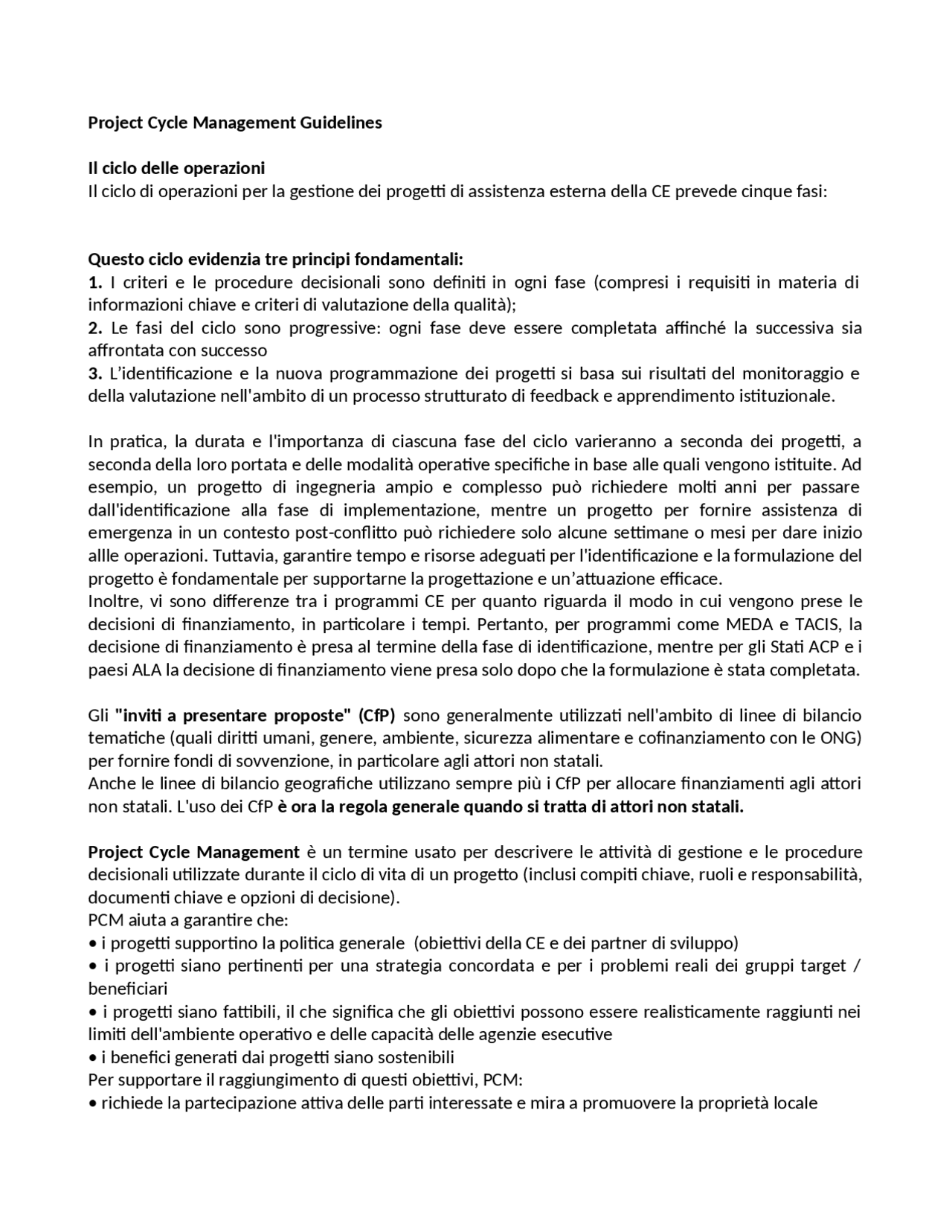 PROJECT CYCLE MANAGEMENT GUIDELINES Docsity project-cycle-management-guidelines-docsity