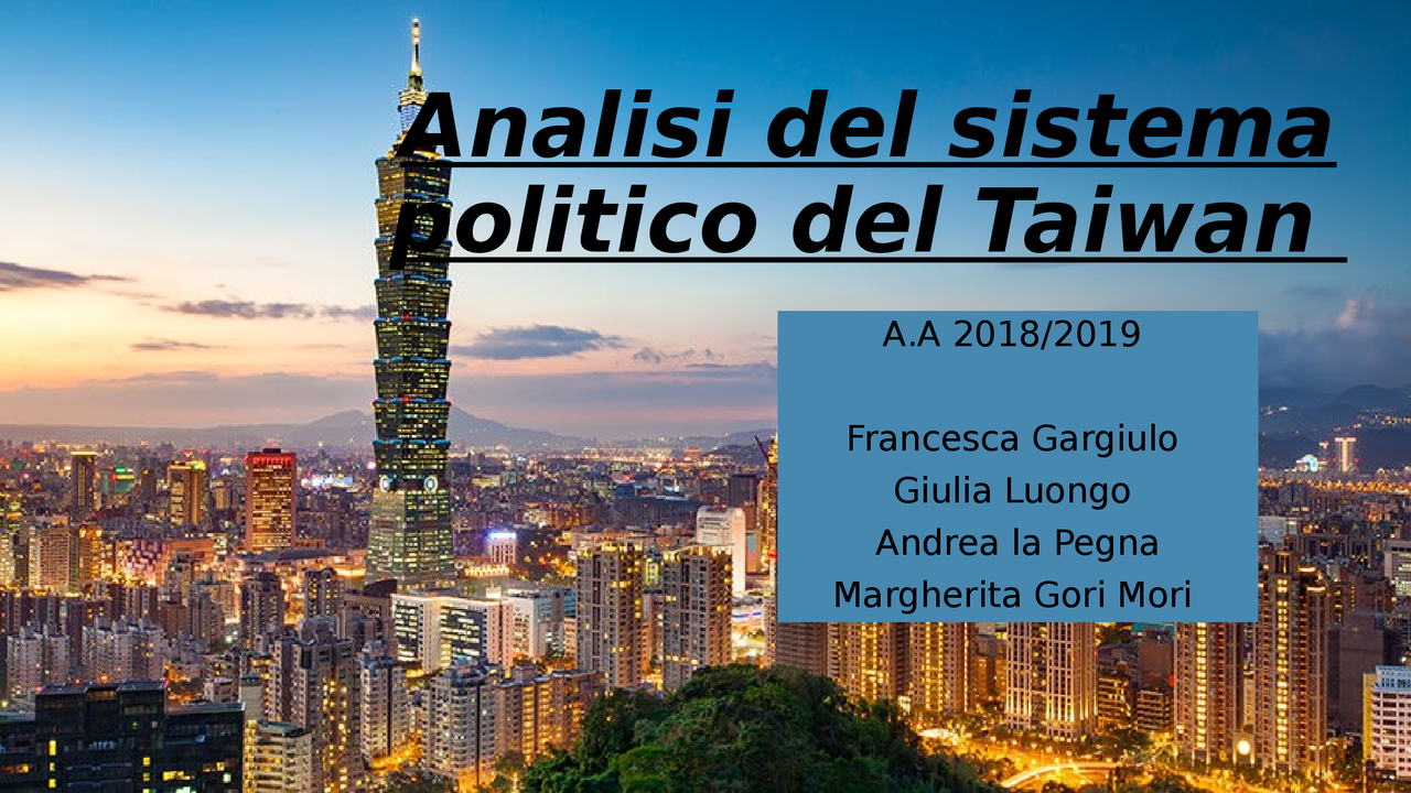 Sistema politico taiwan | Guide, Progetti e Ricerche di Scienza ...