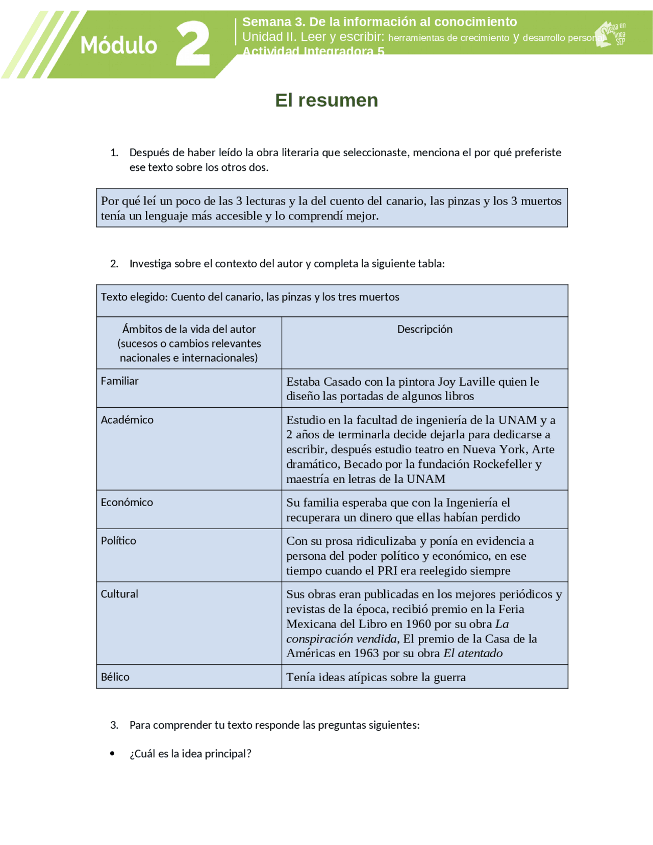 Actividad 4 modulo 2 - Docsity
