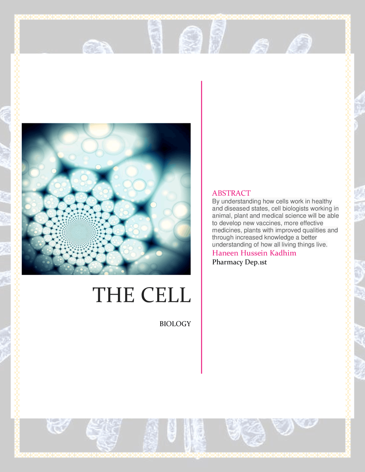 THE CELL description - Docsity