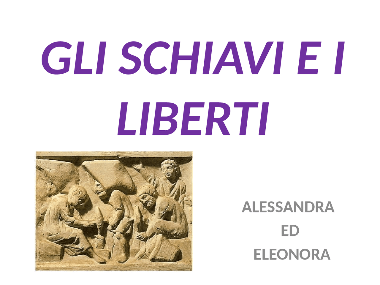 Gli schiavi e i liberti nell'antica Roma Slide di Storia Docsity Gli schiavi e i liberti nell'antica Roma Slide di Storia Docsity