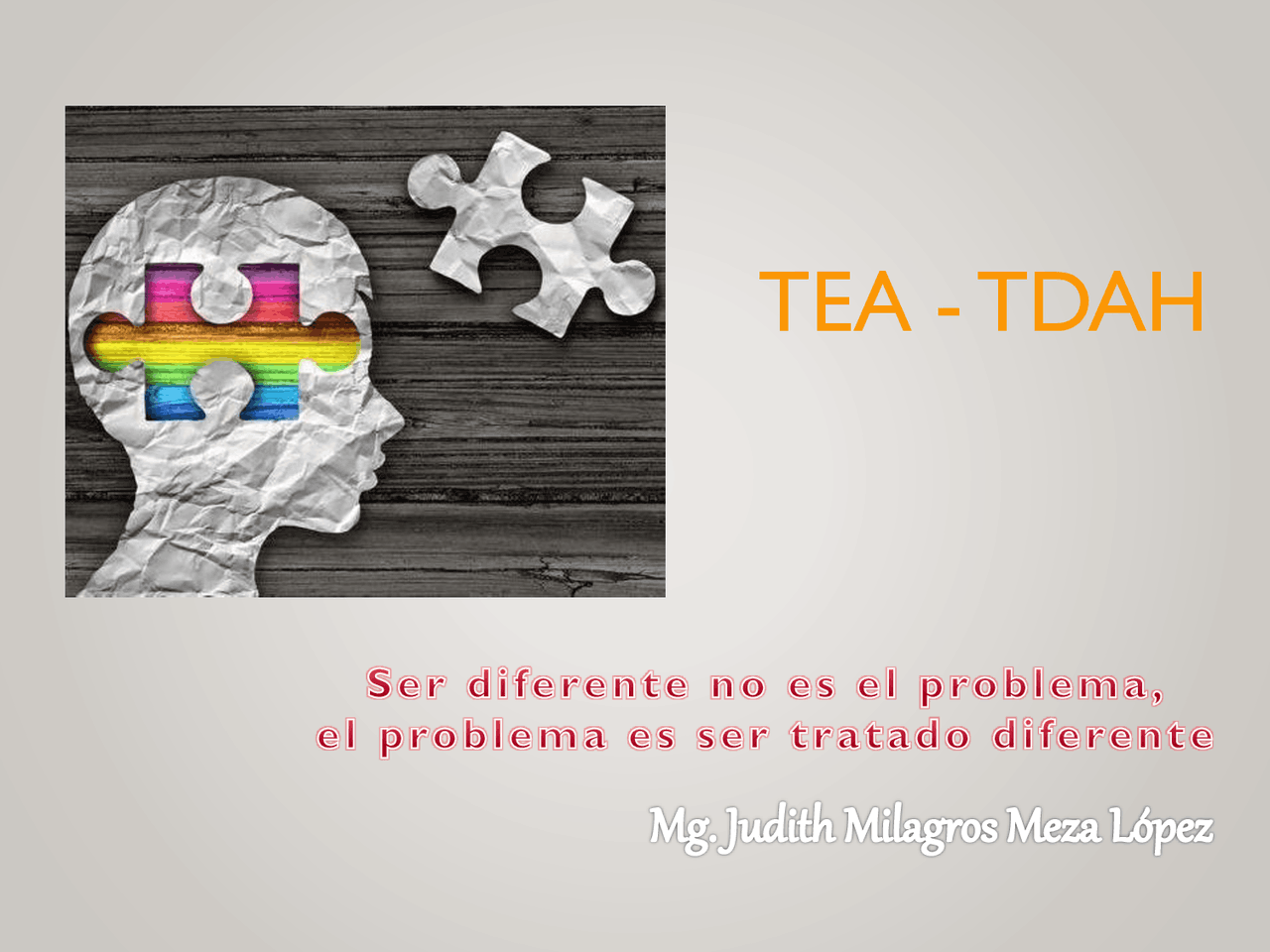 TEA Y TDAH DEFINICION, CARACTERISTICAS Docsity