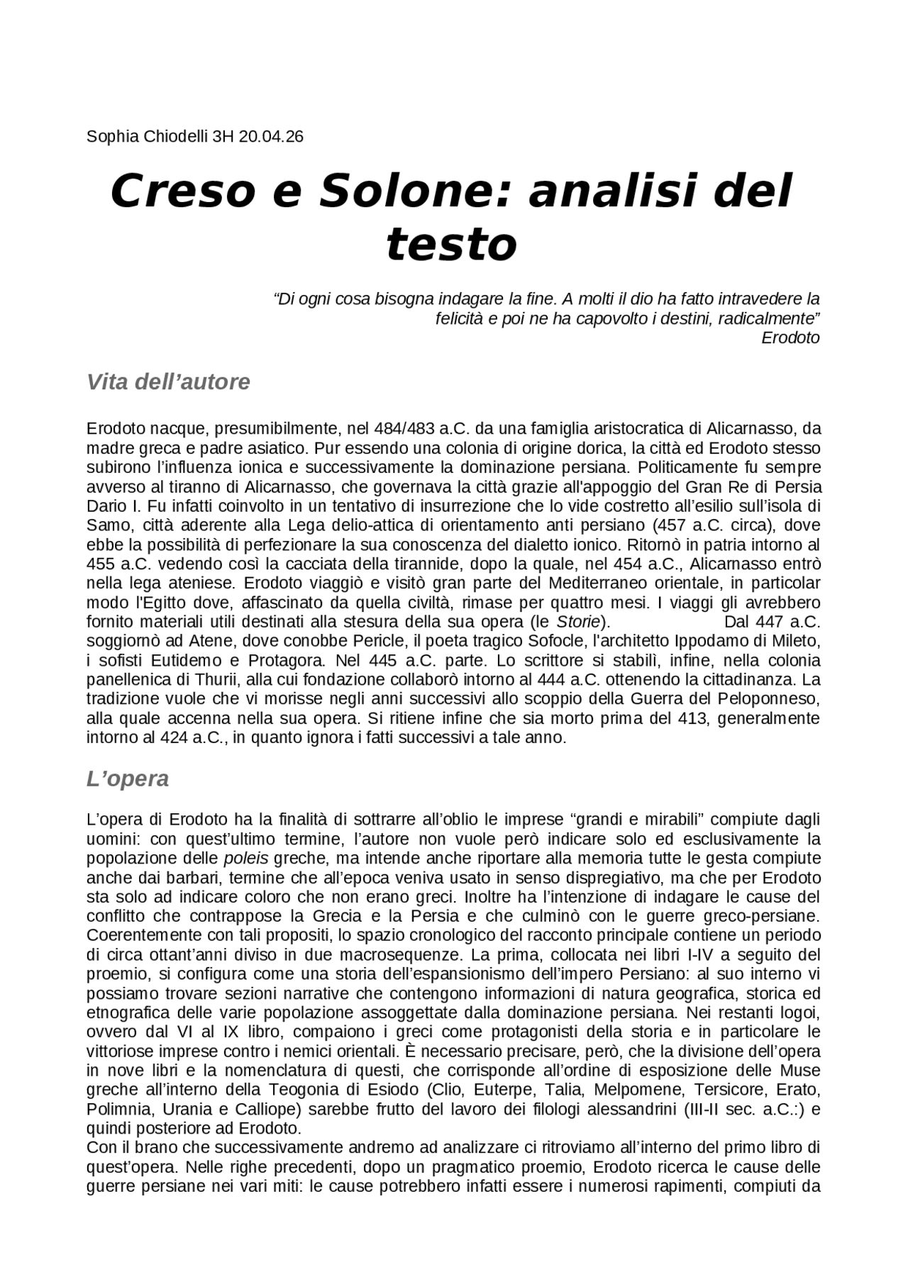 Creso e Solone Analisi Docsity Creso e Solone Analisi Docsity