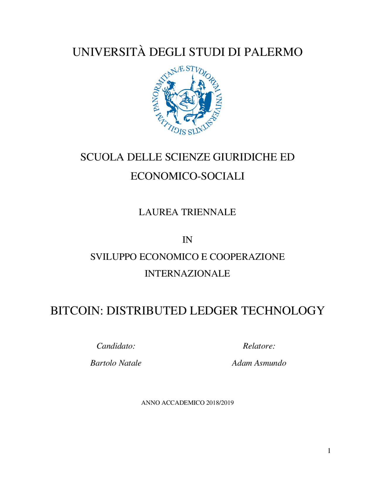 Bitcoin distributed ledger technology - Docsity