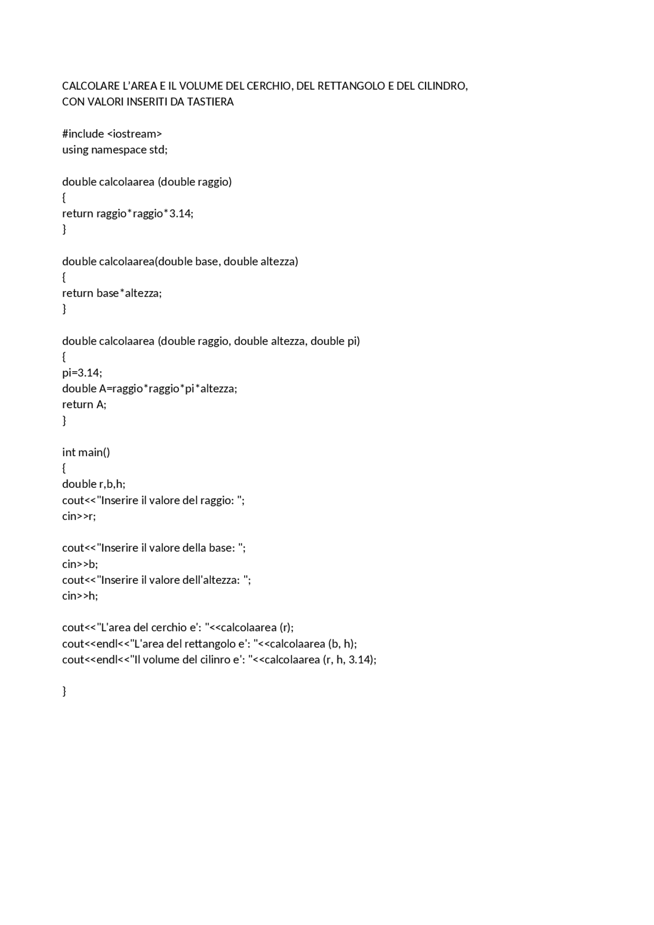 Esercizi svolti c++ (funzioni, pila e coda) - Docsity