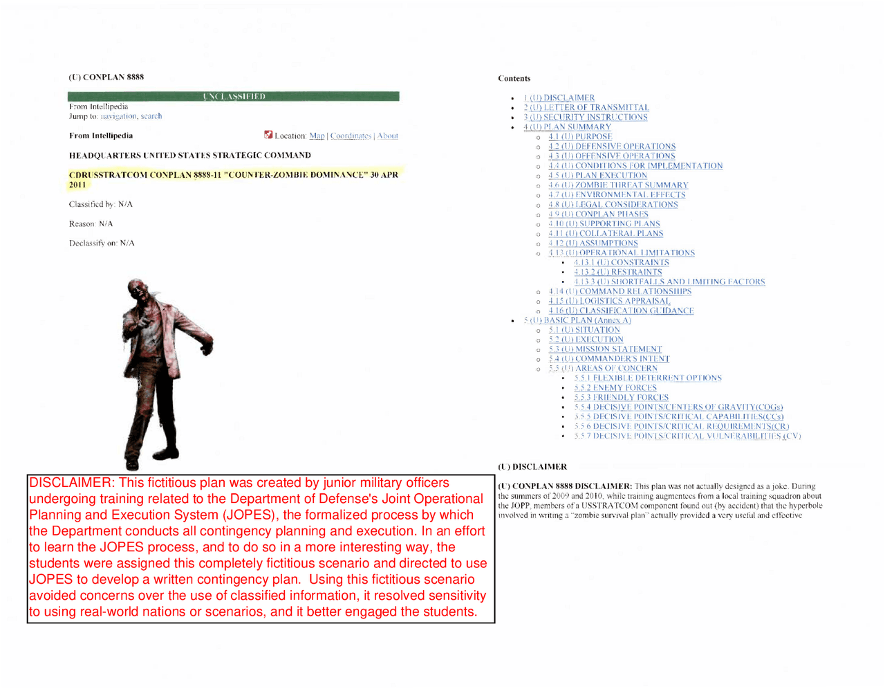 CONPLAN 8888 PLAGA ZOMBIE Docsity