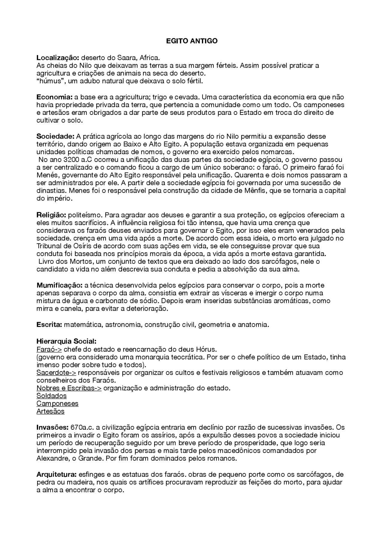 Resumo De Egito Antigoo Resumos História Docsity Resumo De Egito Antigoo Resumos História Docsity