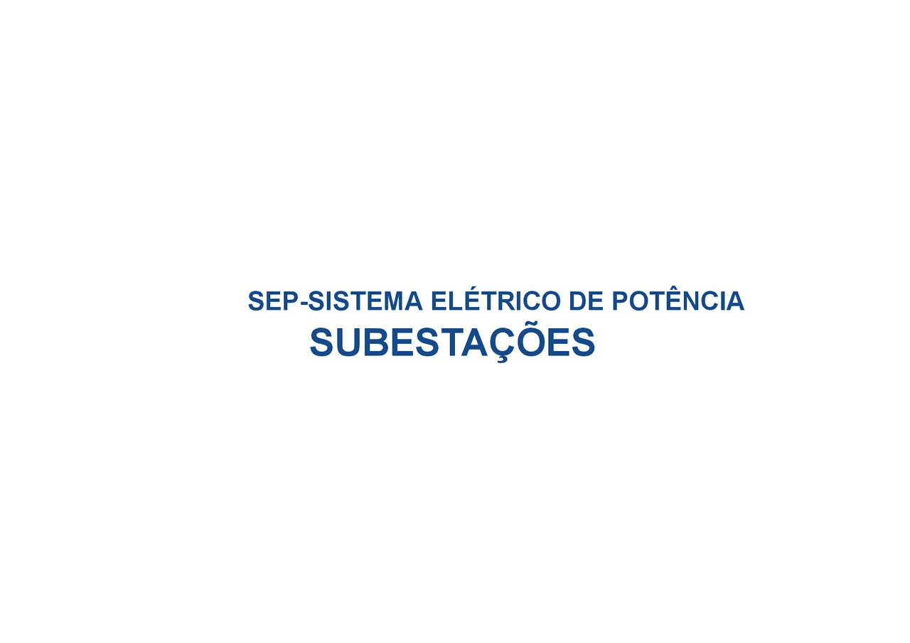 Subestacoes De Energia Eletrica Docsity