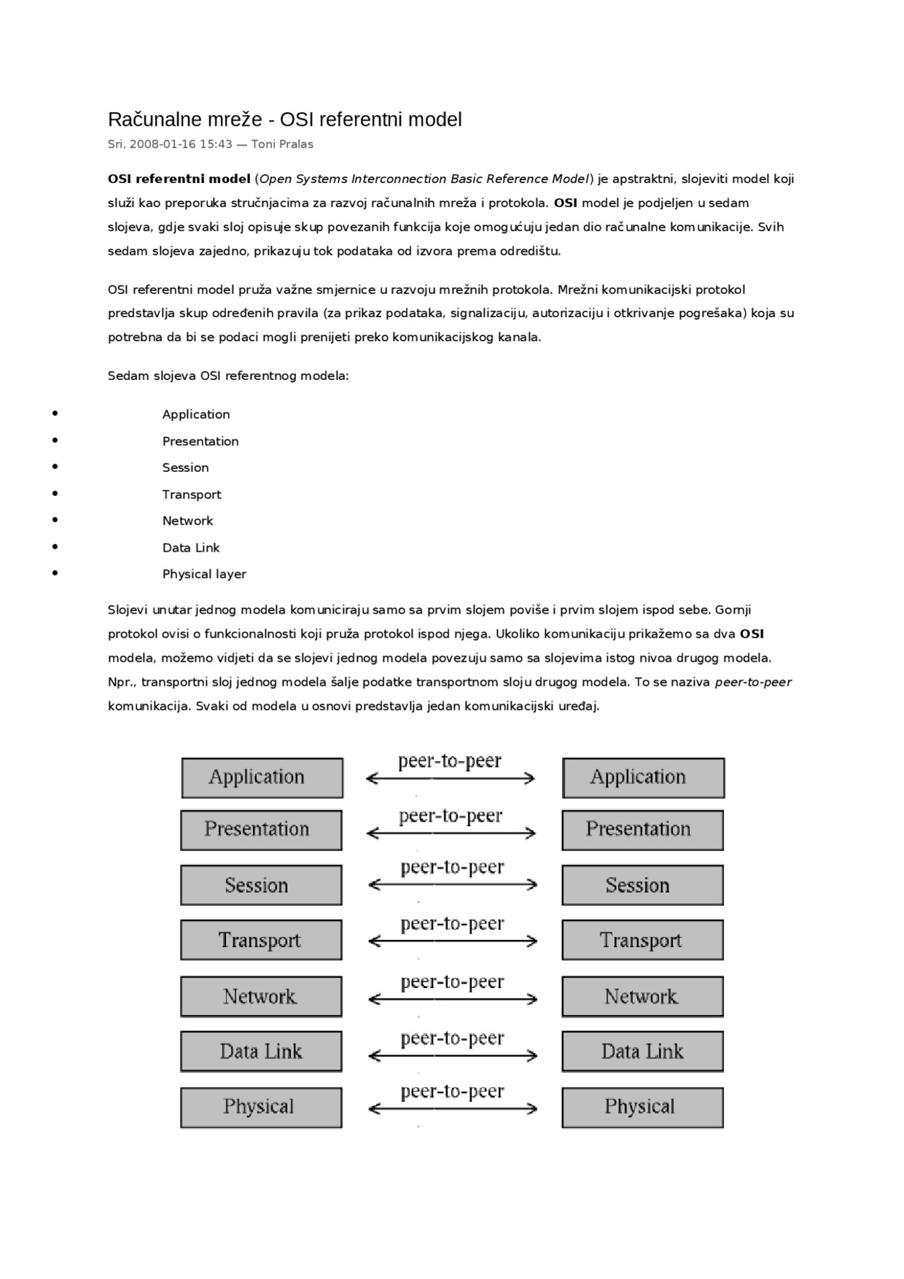 Osi model racunarske mreze | Skripte' predlog Računarske mreže i ...