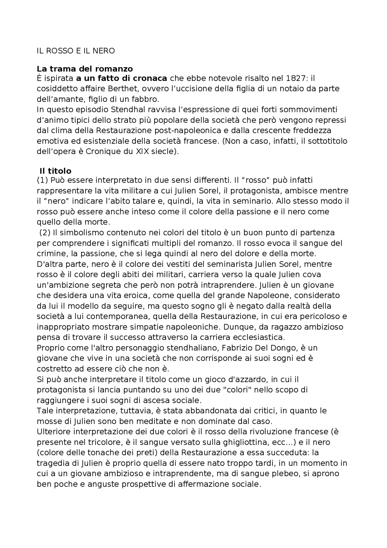 il rosso e il nero kairos