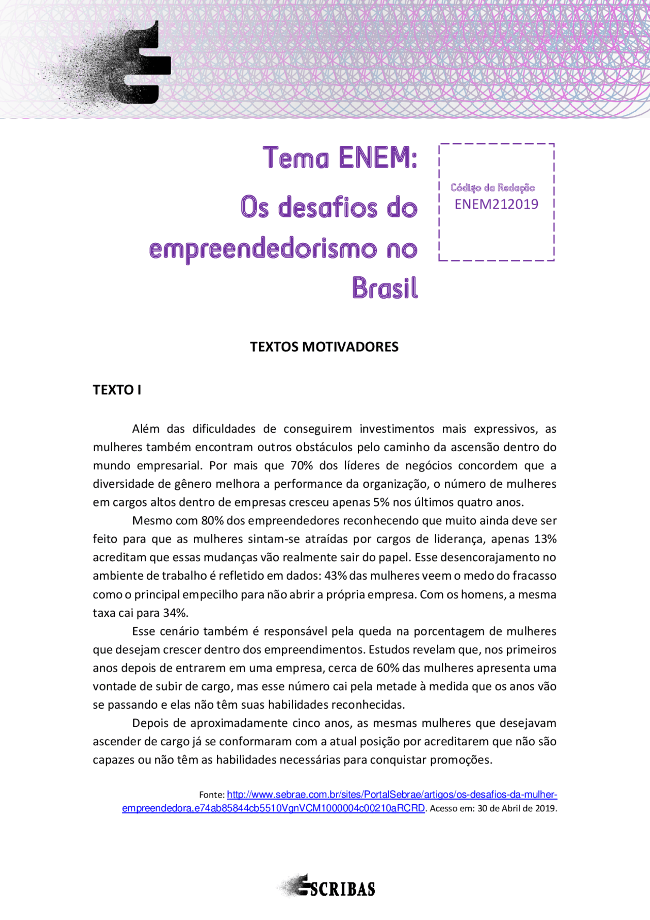 Os desafios do empreendedorismo no brasil - Docsity