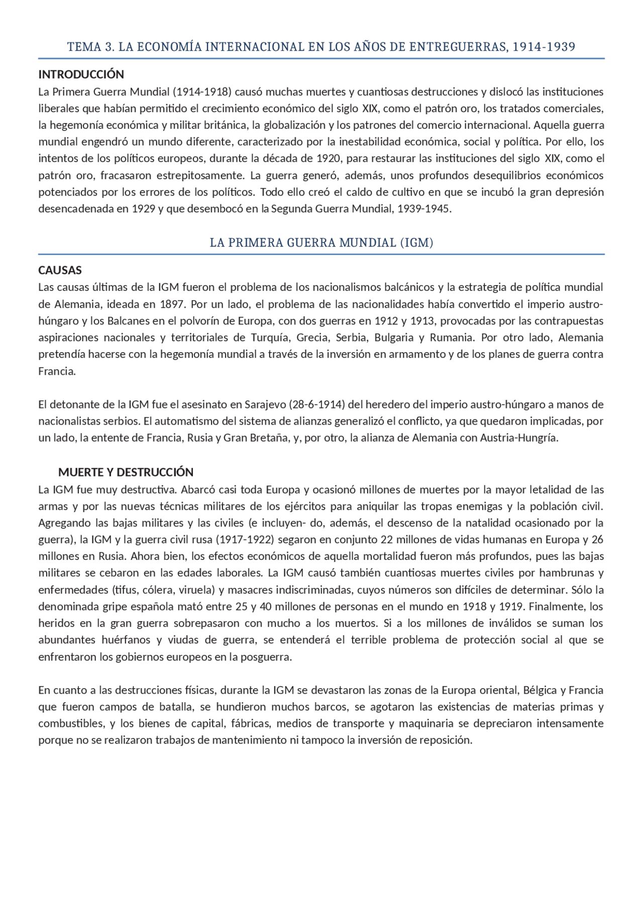 La Primera Guerra Mundial y su Impacto en el Sistema Monetario ...