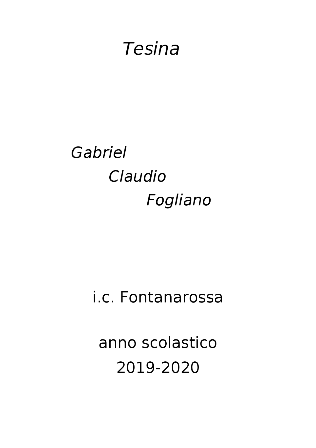 Tesina terza media completa - Docsity