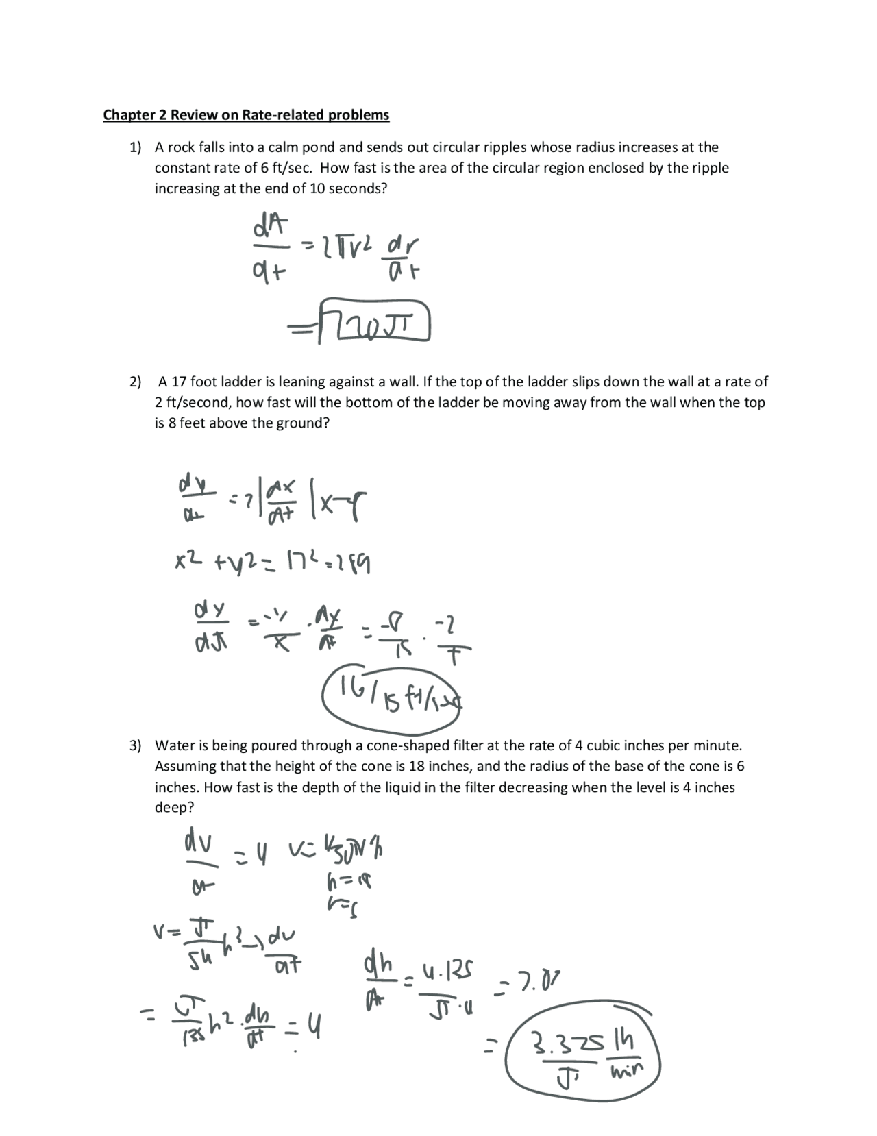 Chapter 2 RATE REVIEW KNOWLEDGE CHECK - Docsity