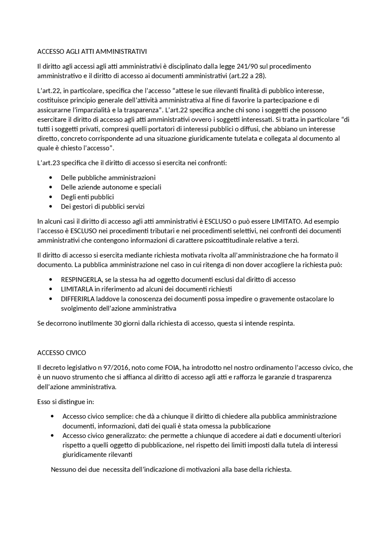delega per accesso agli atti