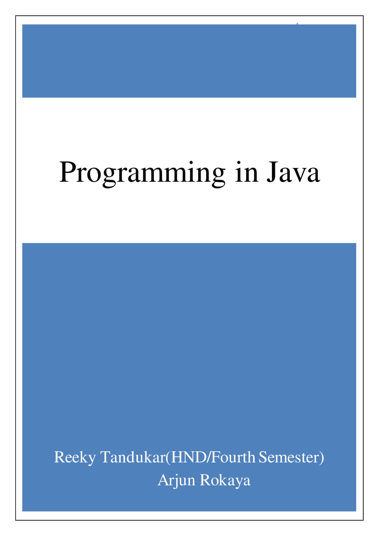 java lab assignment