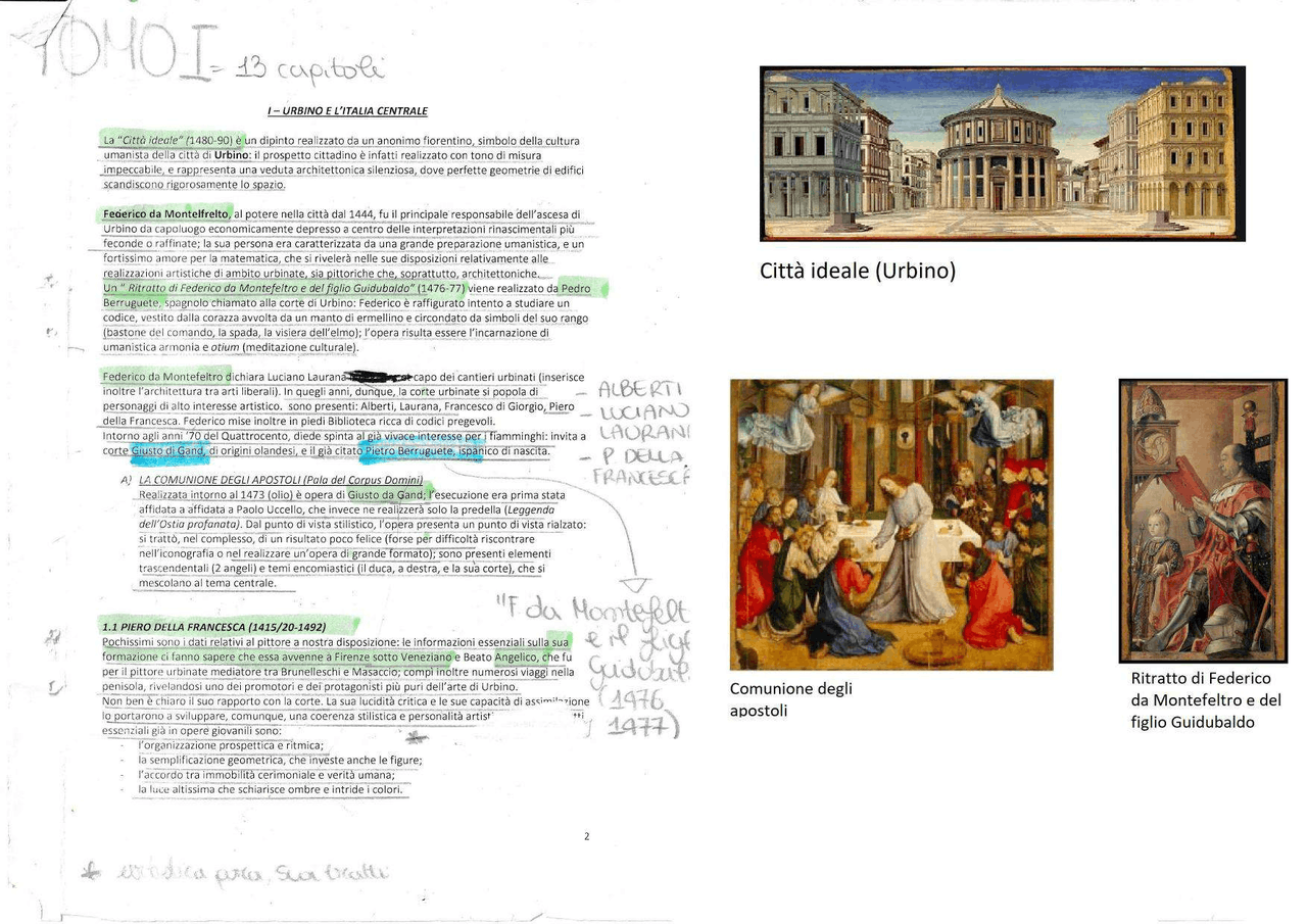Riassunto con immagini - Arte nel tempo - Tomo 1 (PARTE 1) - dal gotico