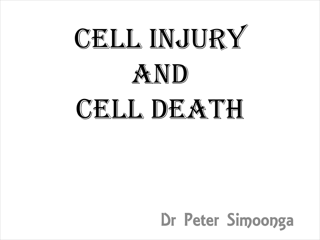 CELL INJURY AND CELL DEATH | Study notes Pathology | Docsity