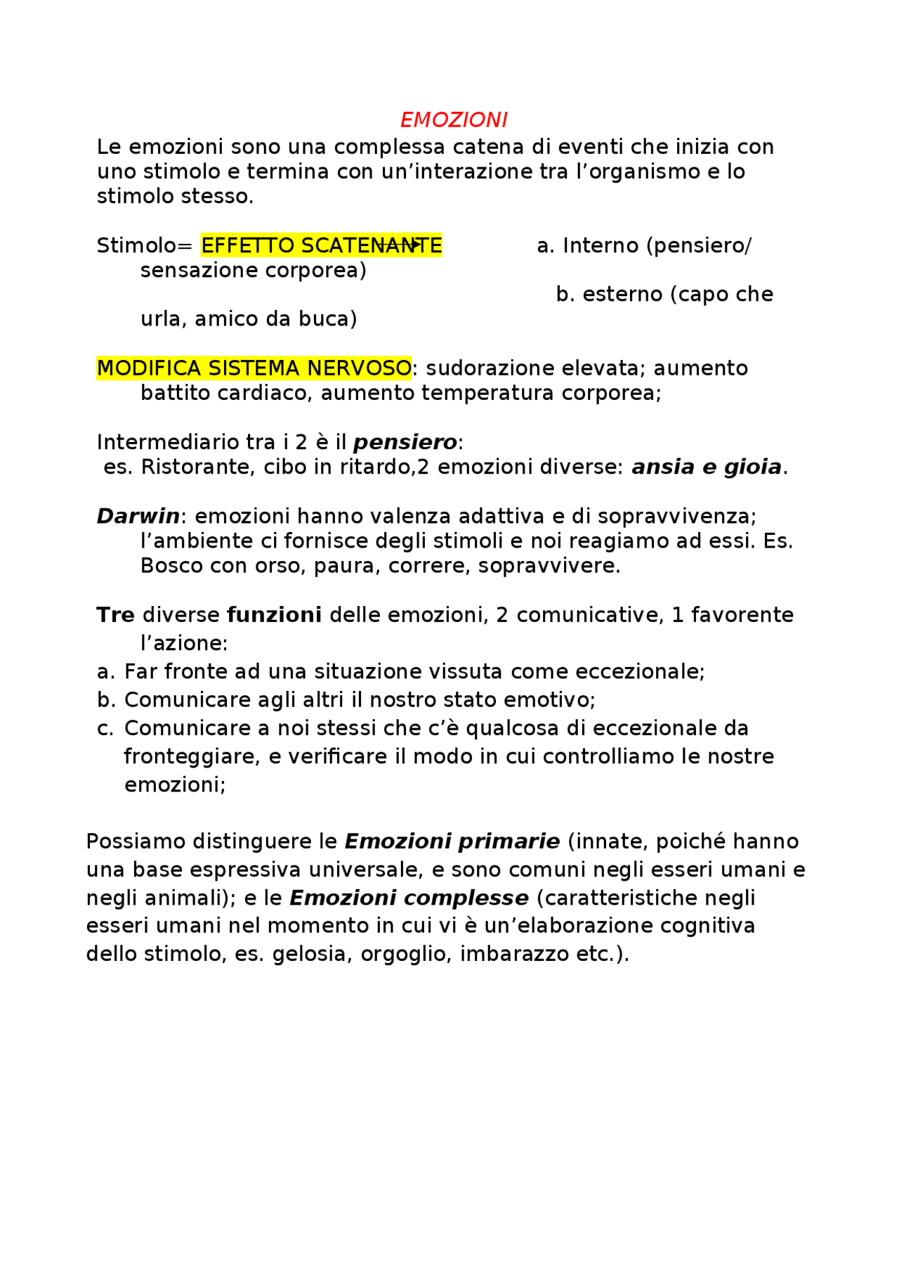 come sono fatte le emozioni